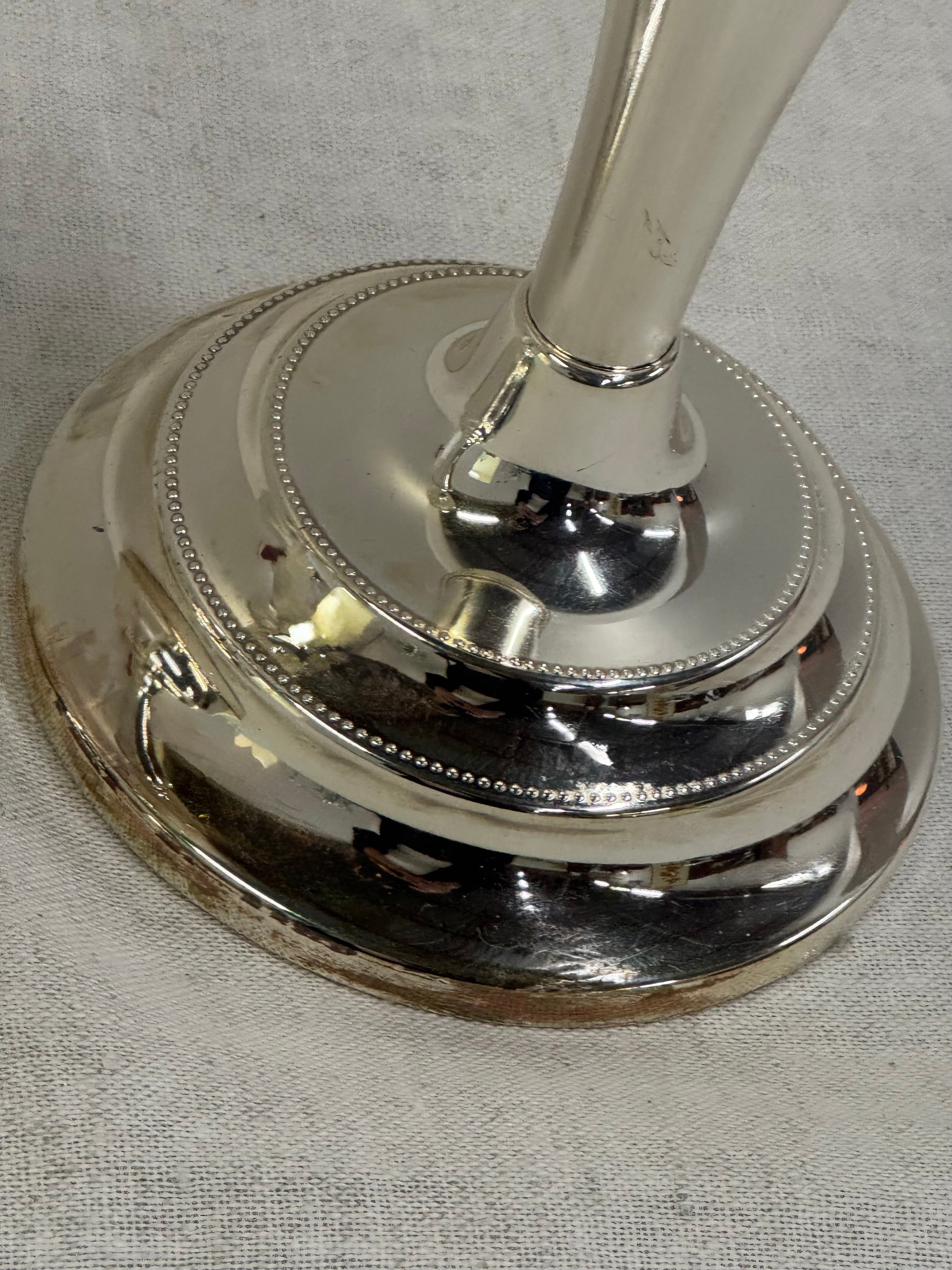 Silverplate Candle Holders Set of 2 (non-tarnish)