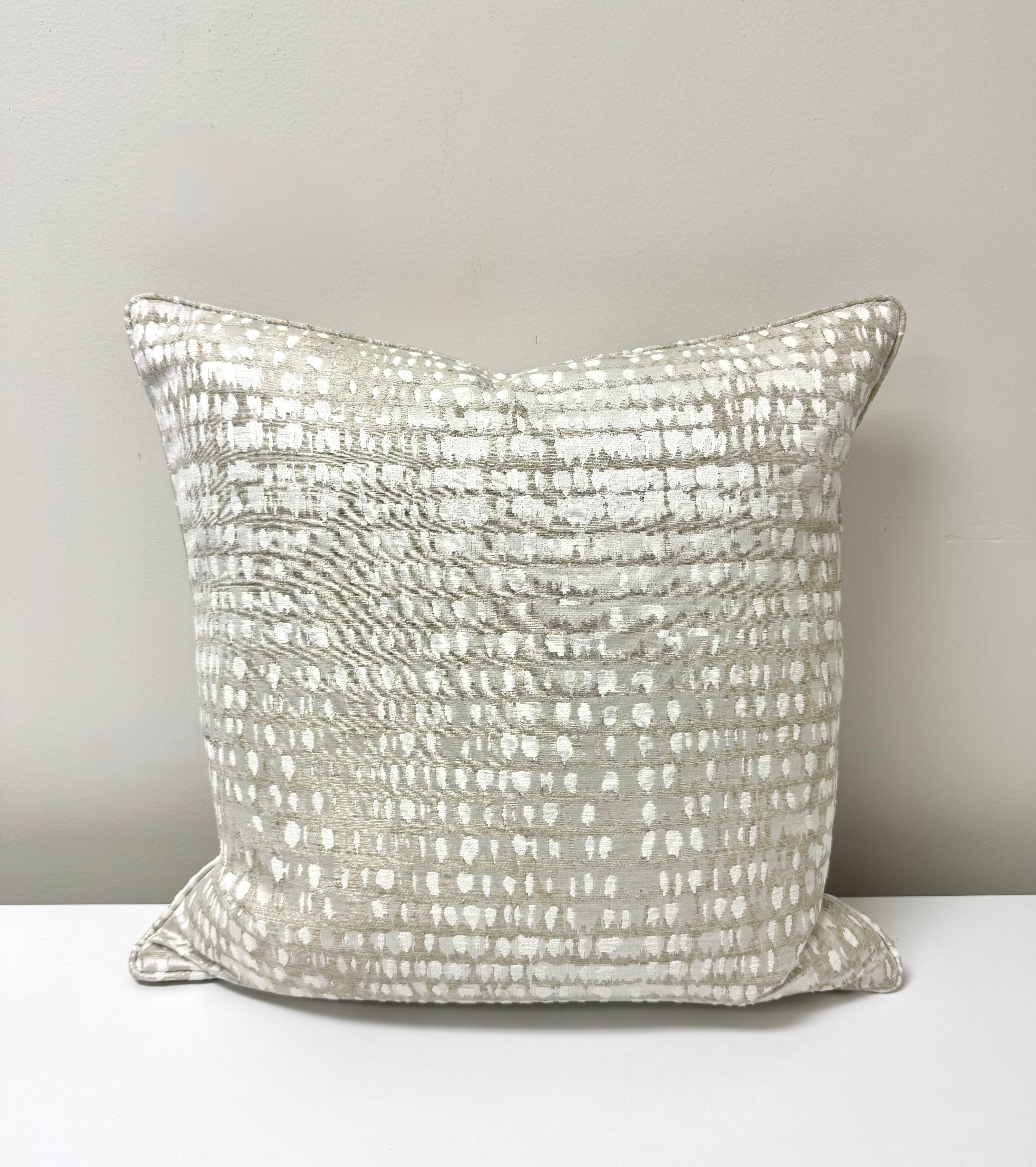 Custom Silk Abstract Dot 20" Pillow