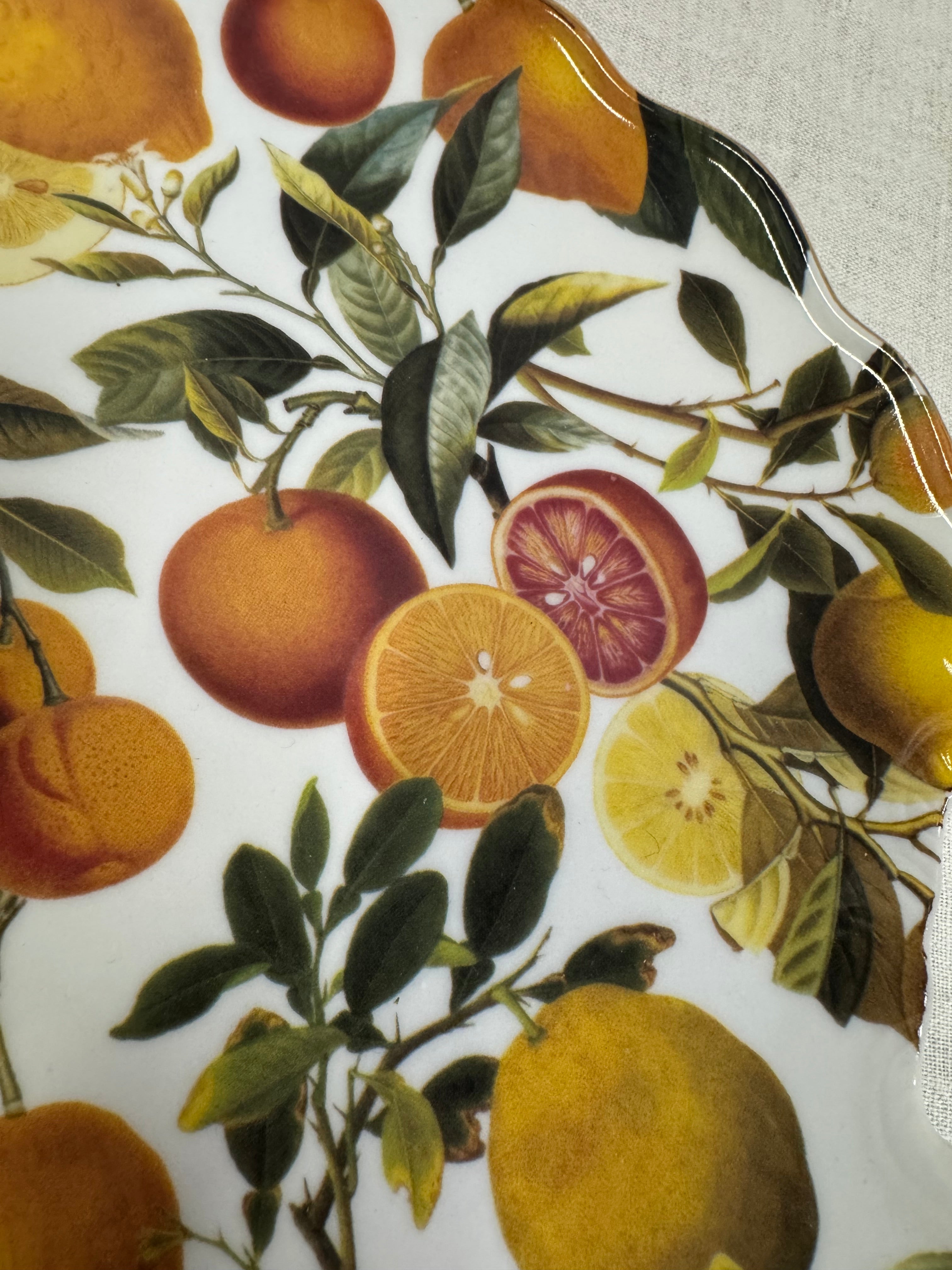 LIMOGES Citrus Serving Platter and Knife Set