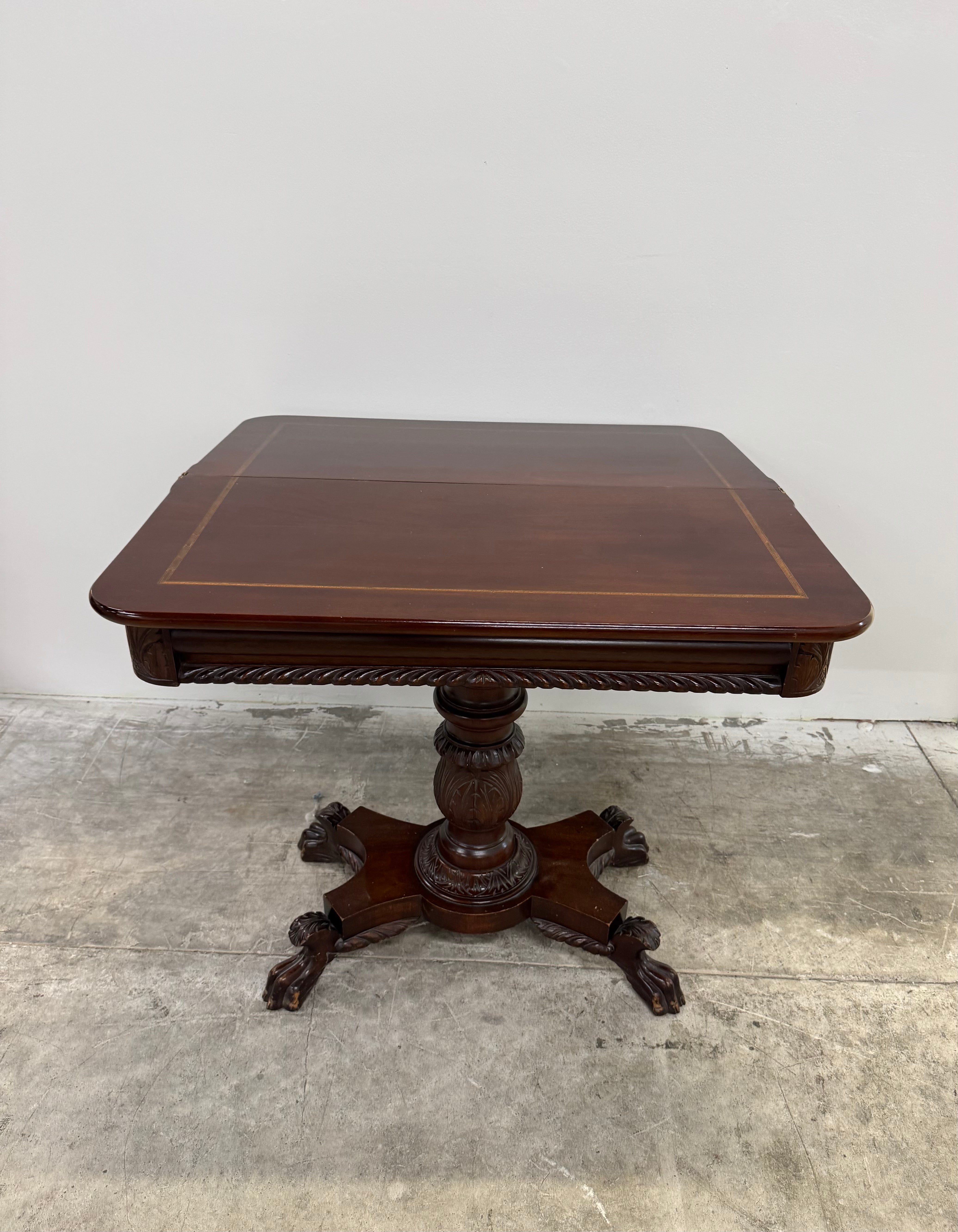 Antique Mahogany Fold-over Games Table