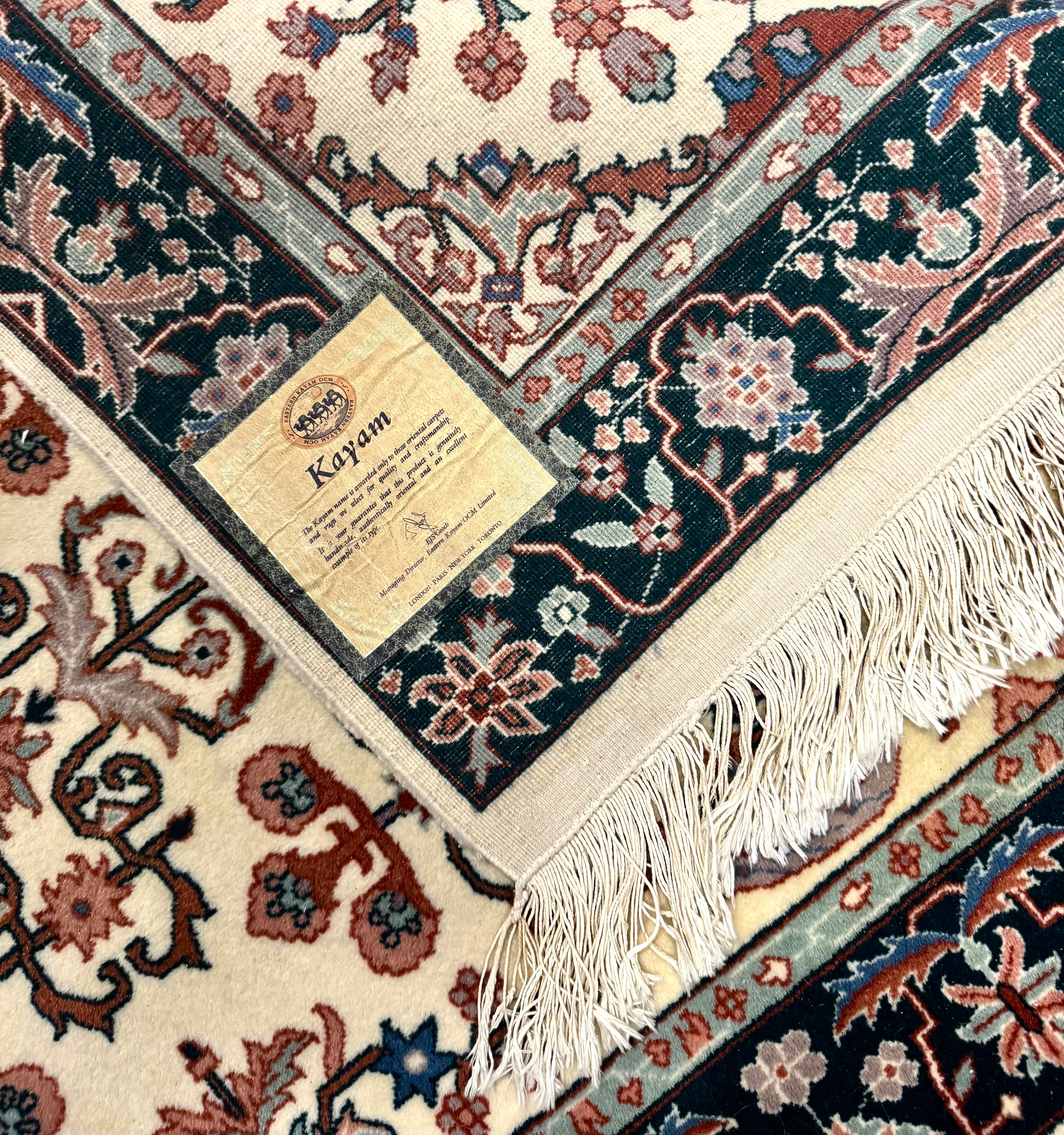 Turkish Oukshak Rose & Teal 37" x 61" Rug