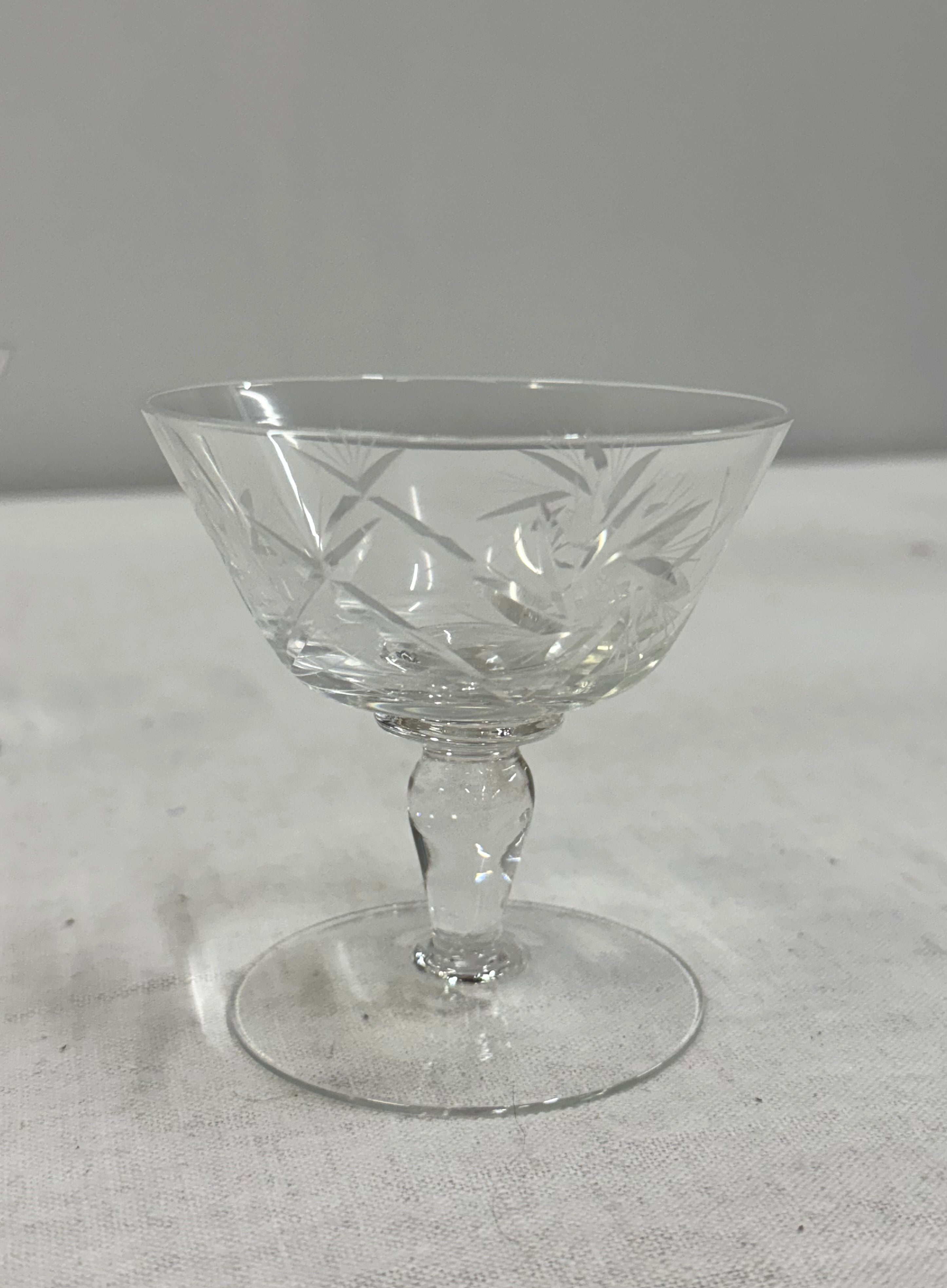 Pinwheel Crystal Coupes Set of 8