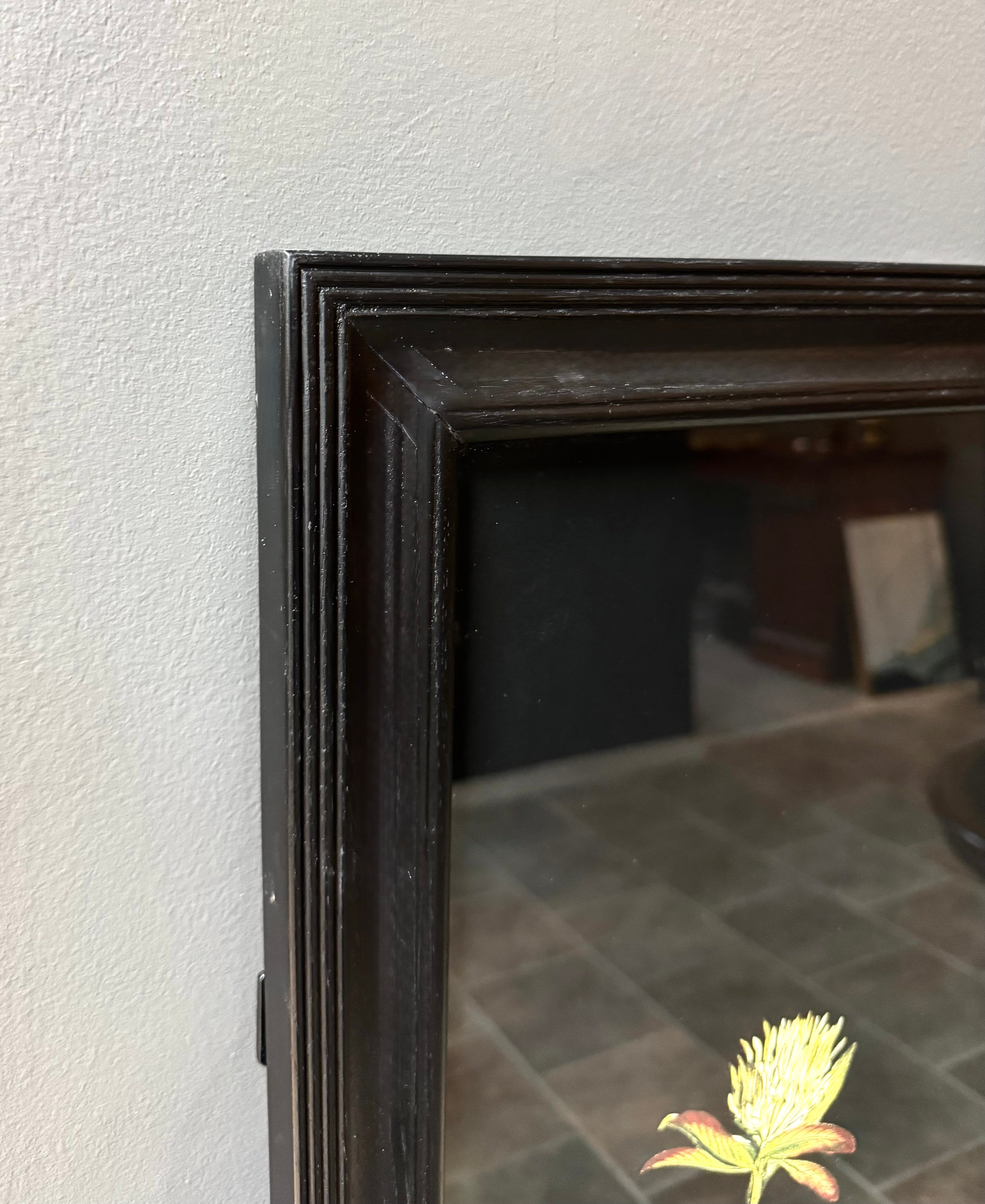 Custom-framed Black Botanical