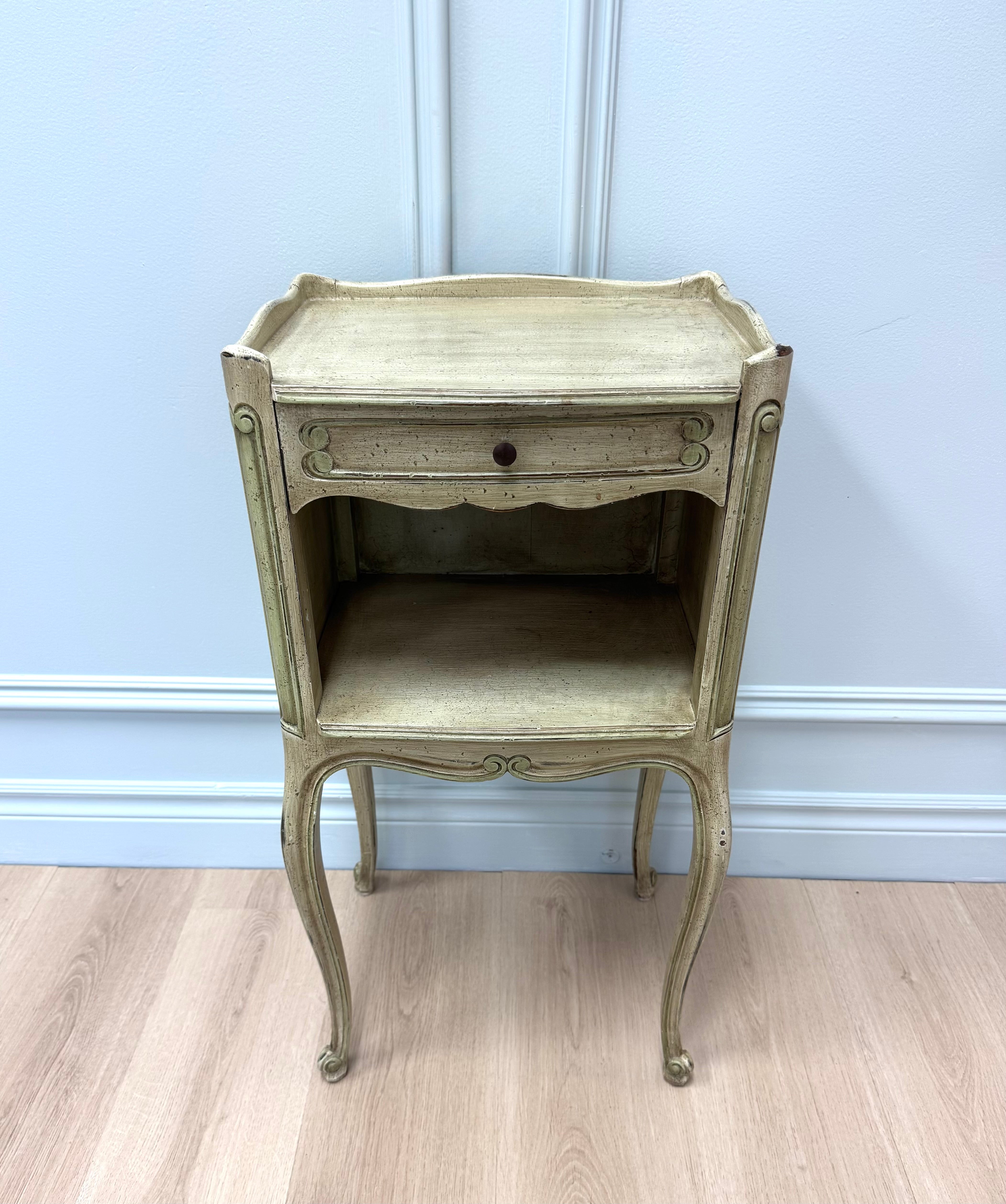 Antique French Provincial Bedside Table