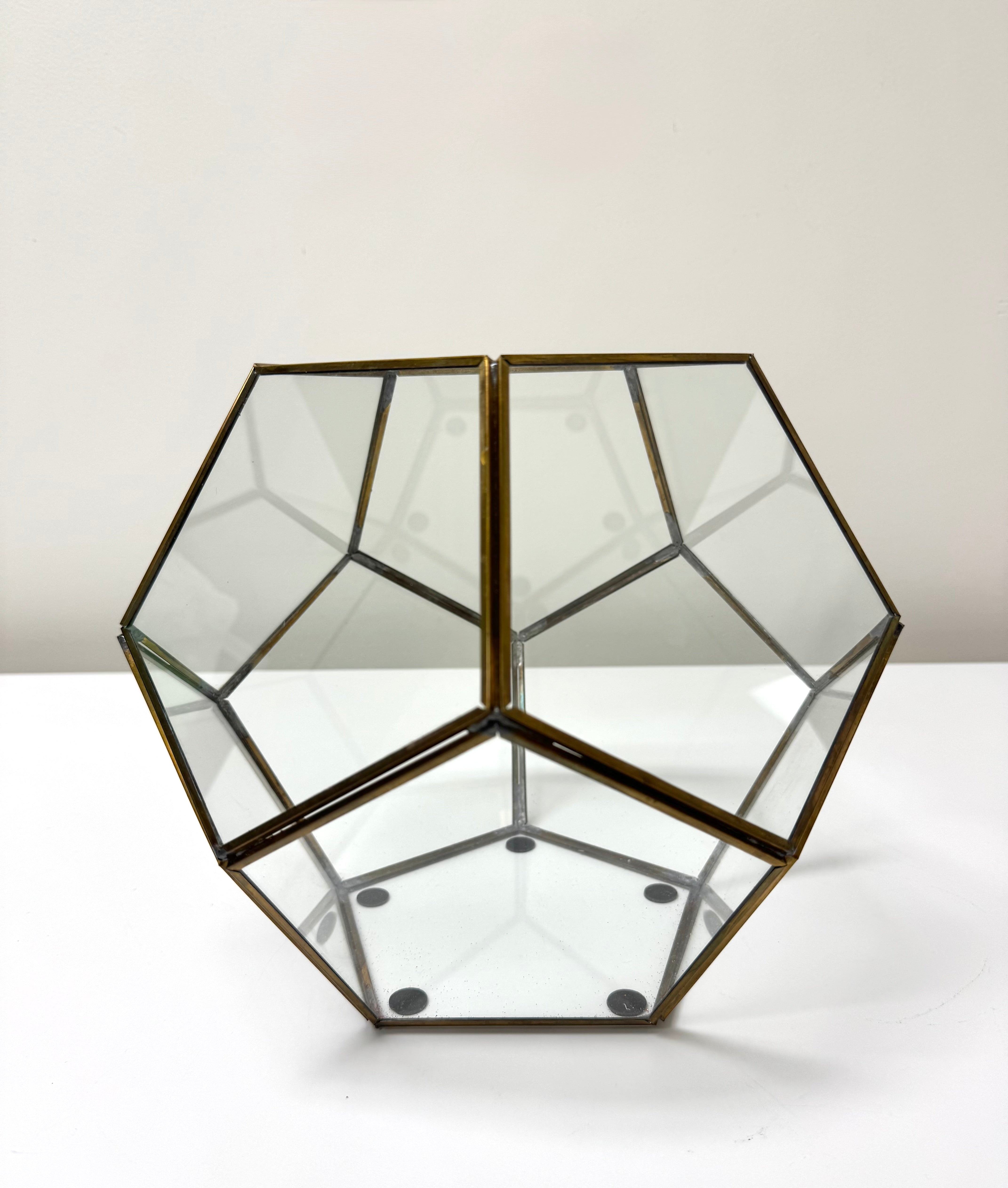 Brass-framed Geometric Terrarium