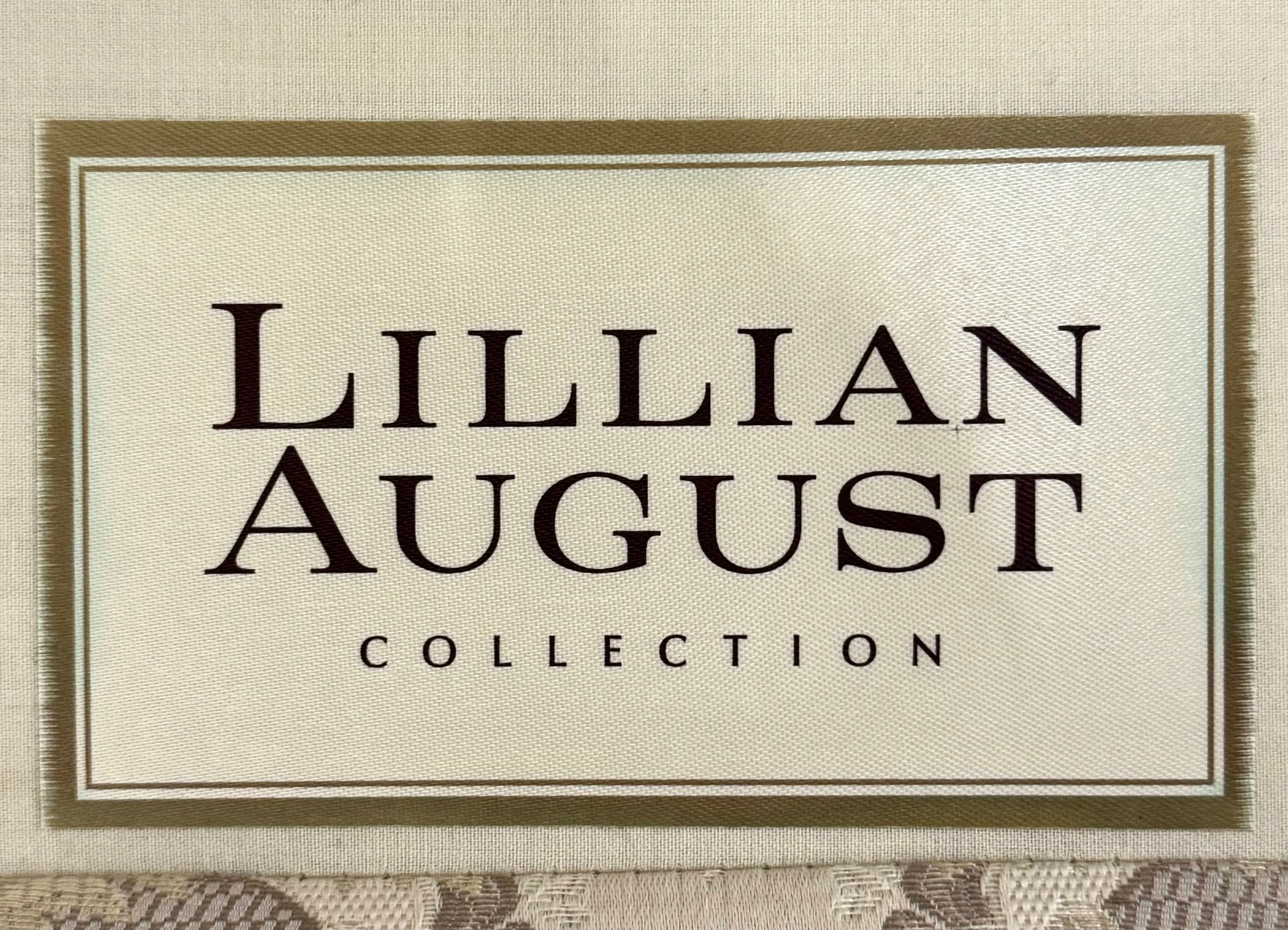 Custom LILLIAN AUGUST Cream Damask 74" Sofa