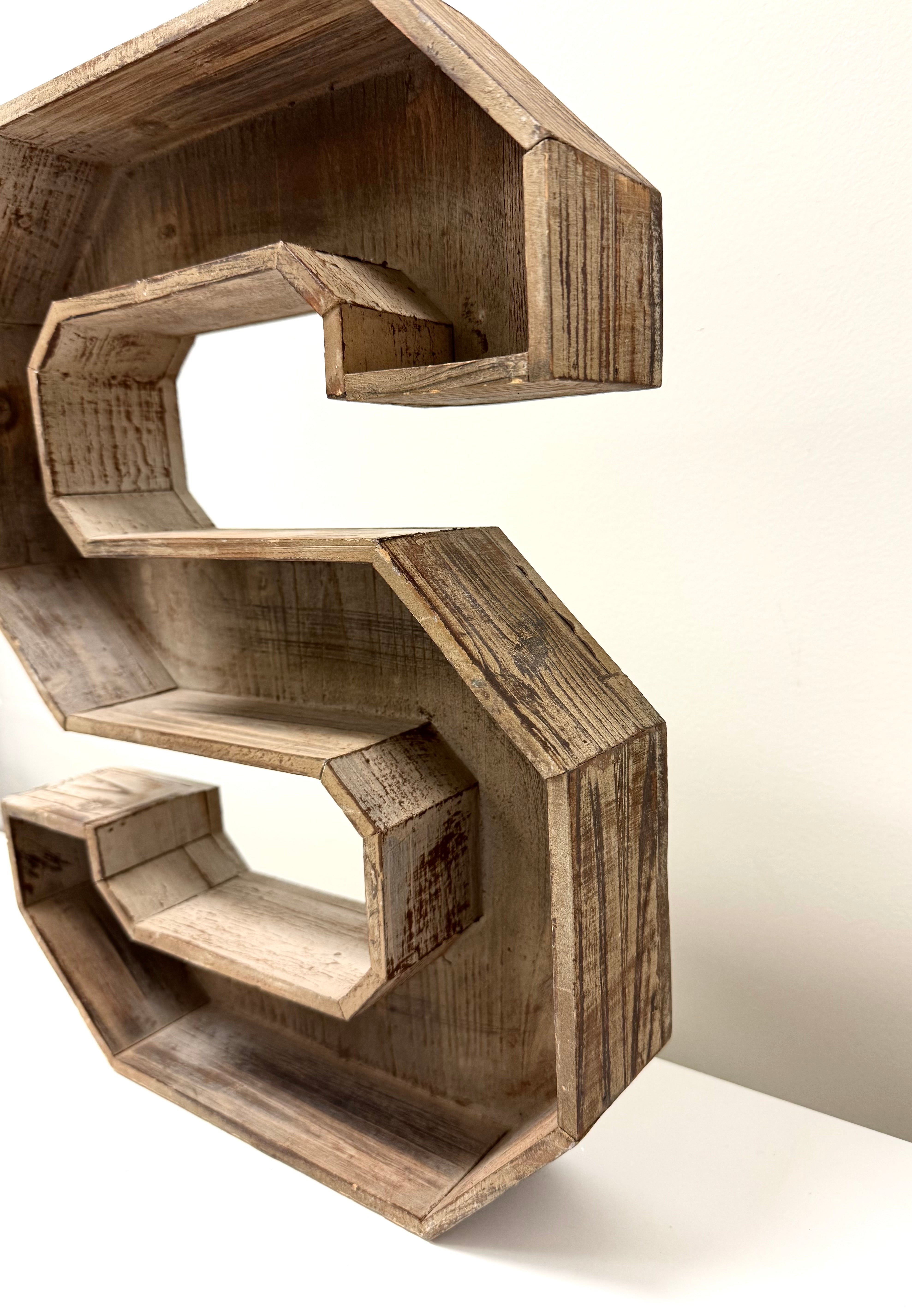 'S' Wood Wall Decor