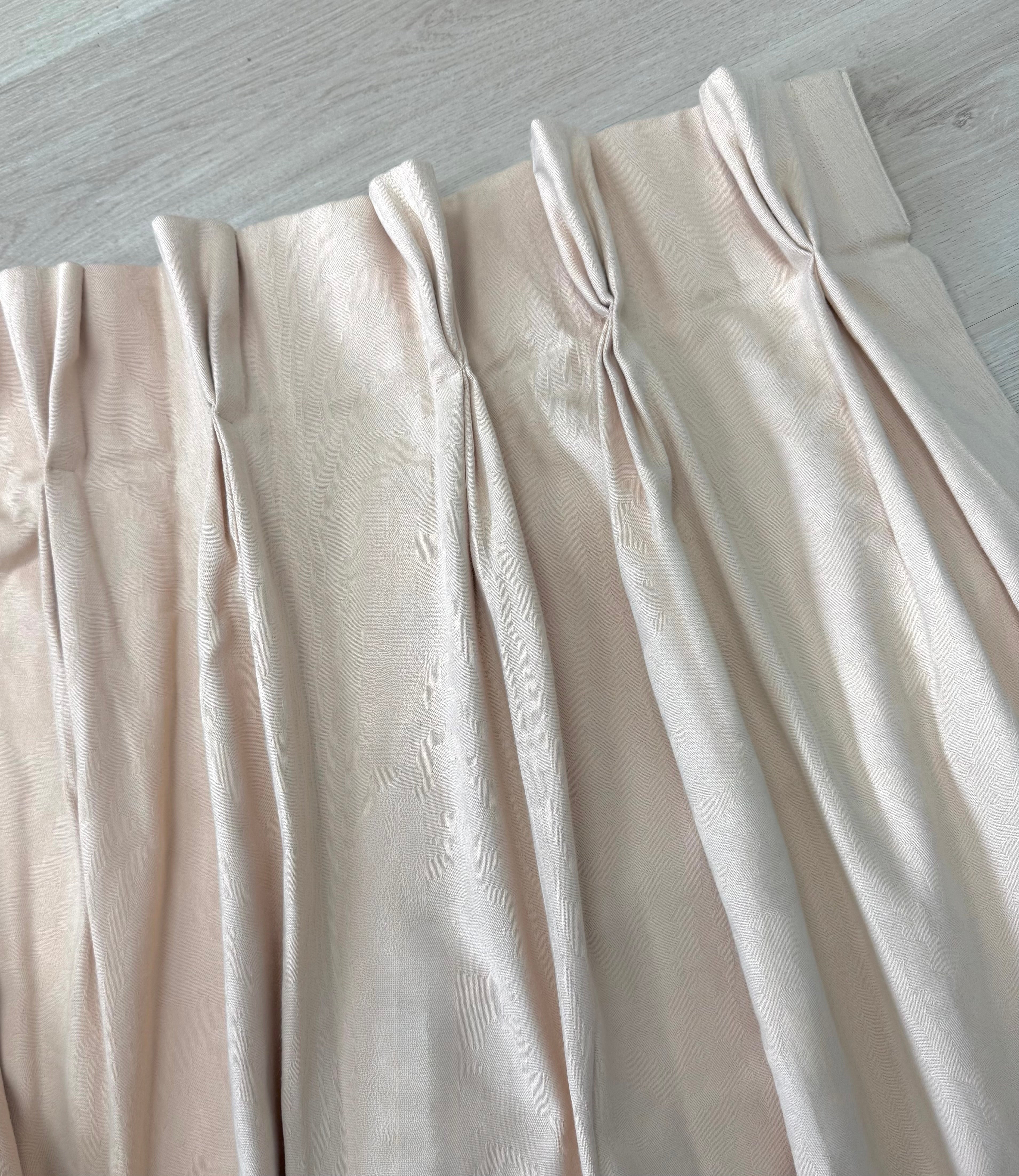 Wheat French Pleat 50" x 88" Drapery Panels Set of 2