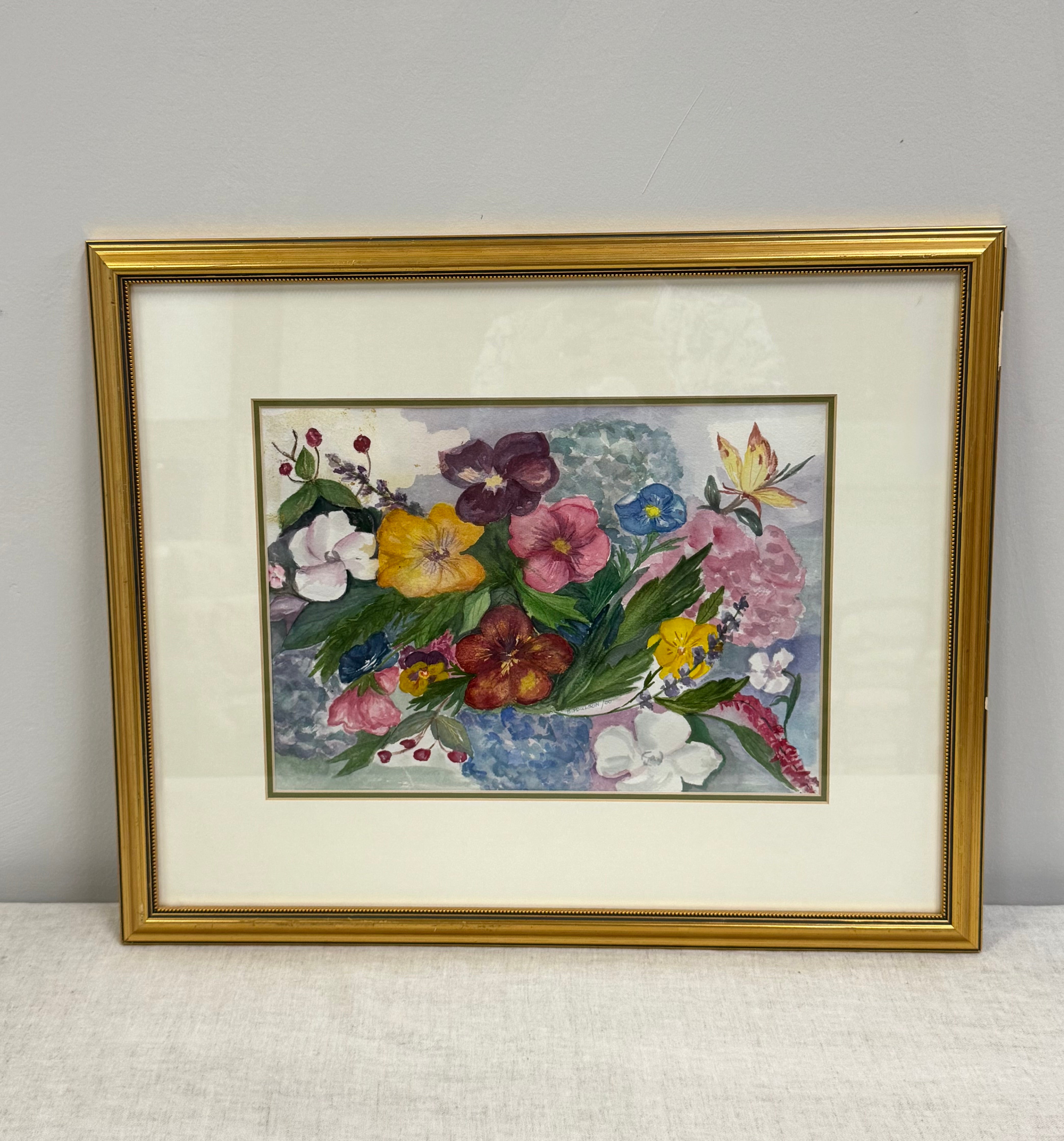 'Pansies' Original Watercolour