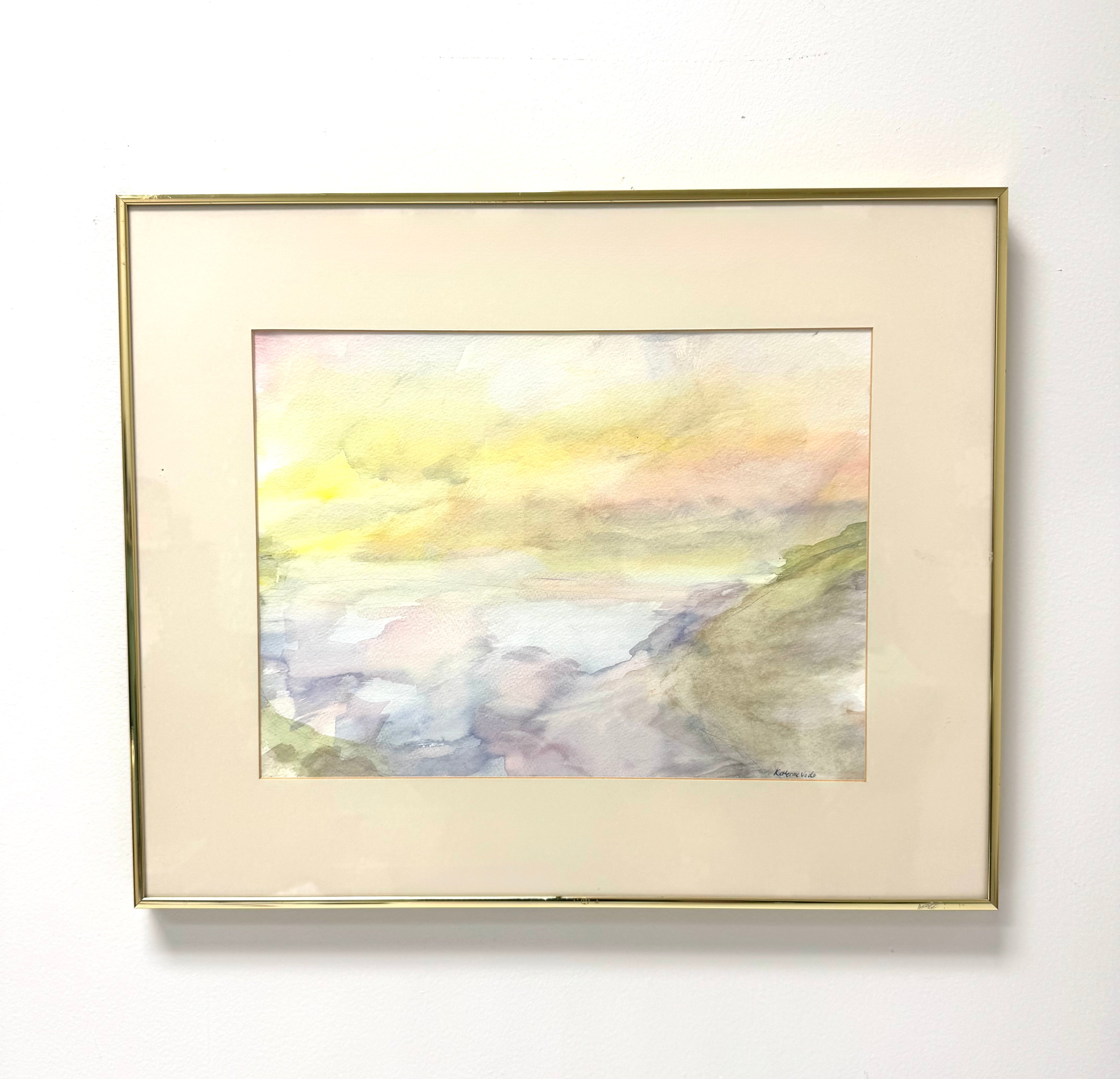 Pastel Landscape Original Watercolour