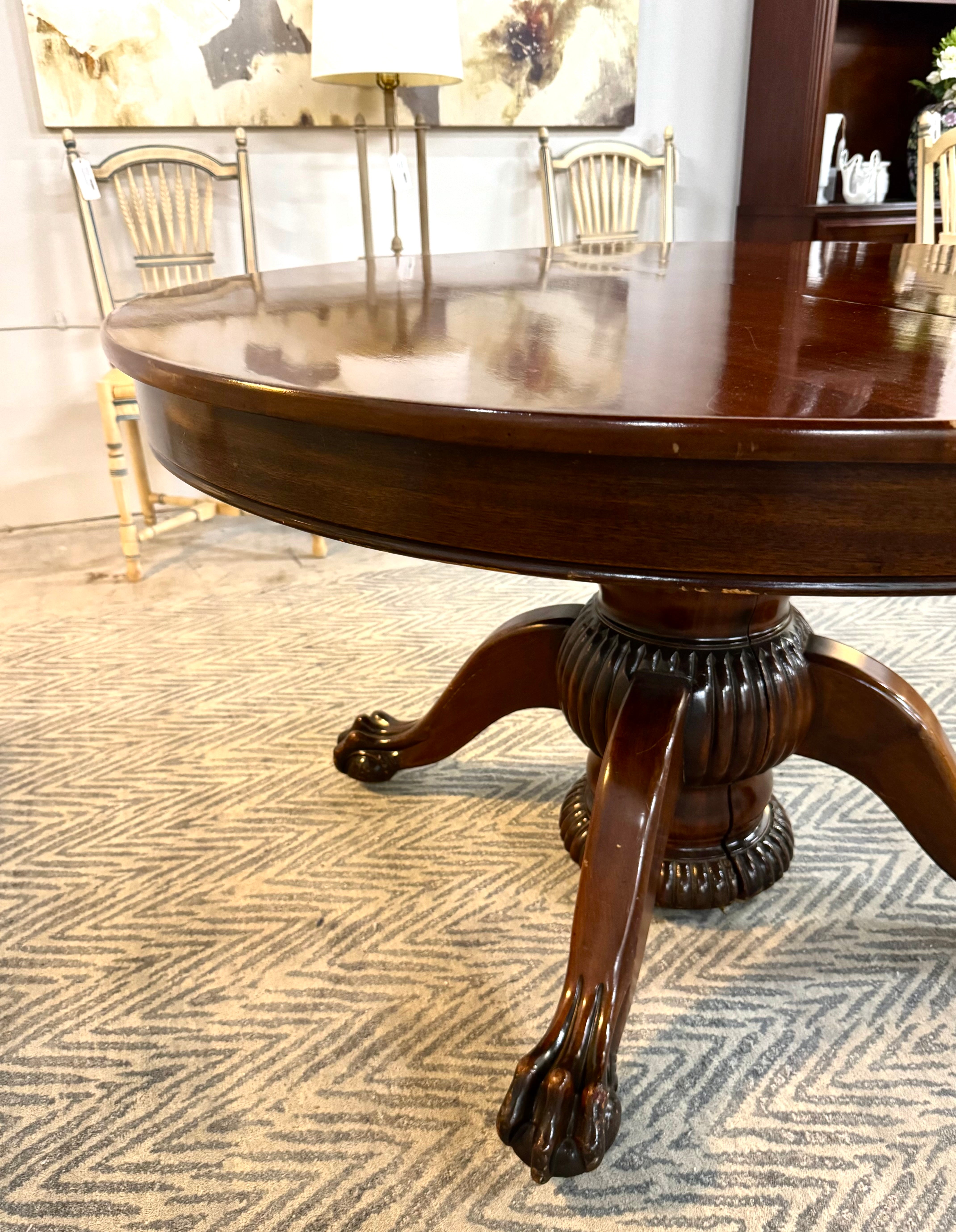 Antique Mahogany 48" Pedestal Table