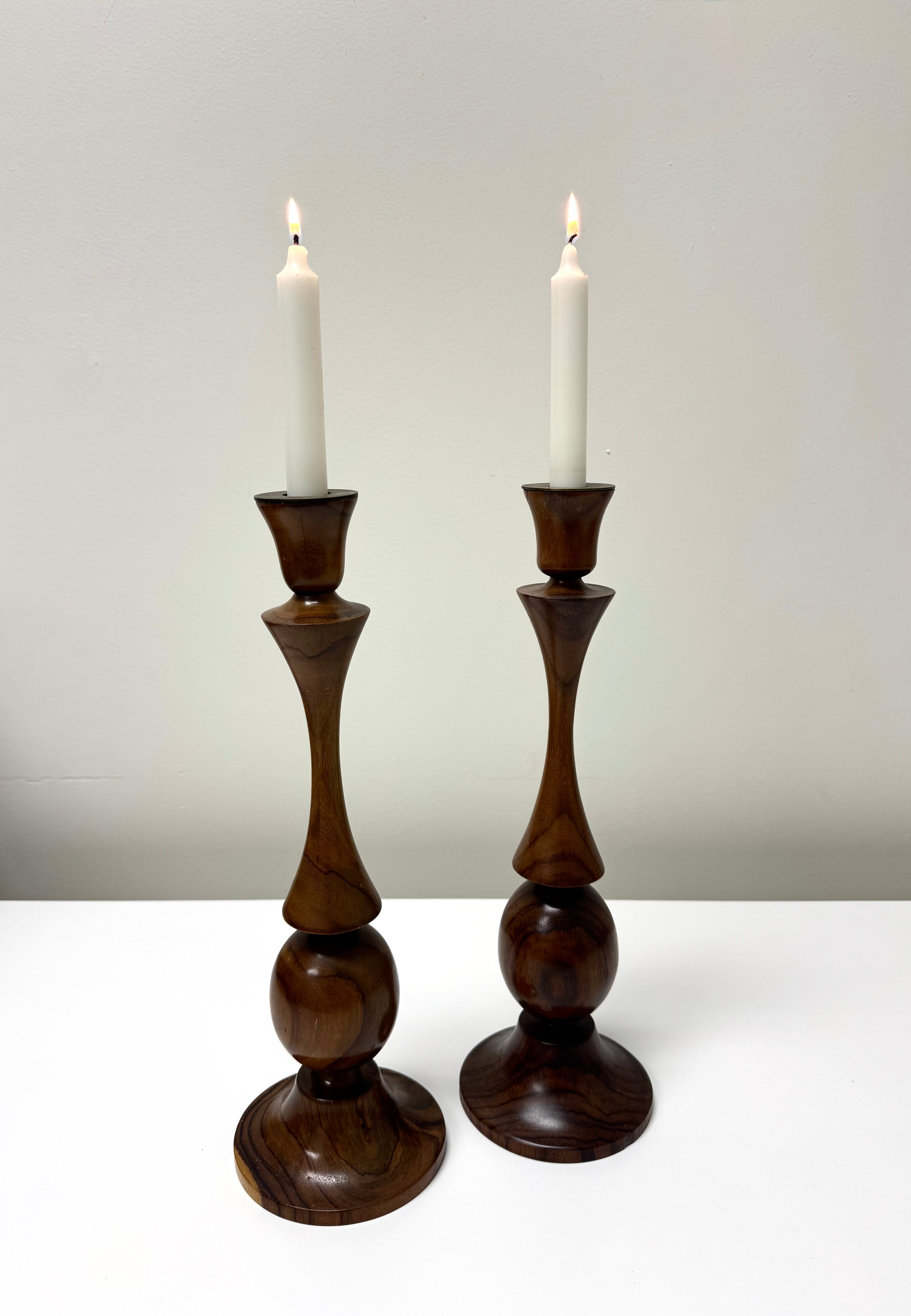 Acacia Candle Holders Set of 2