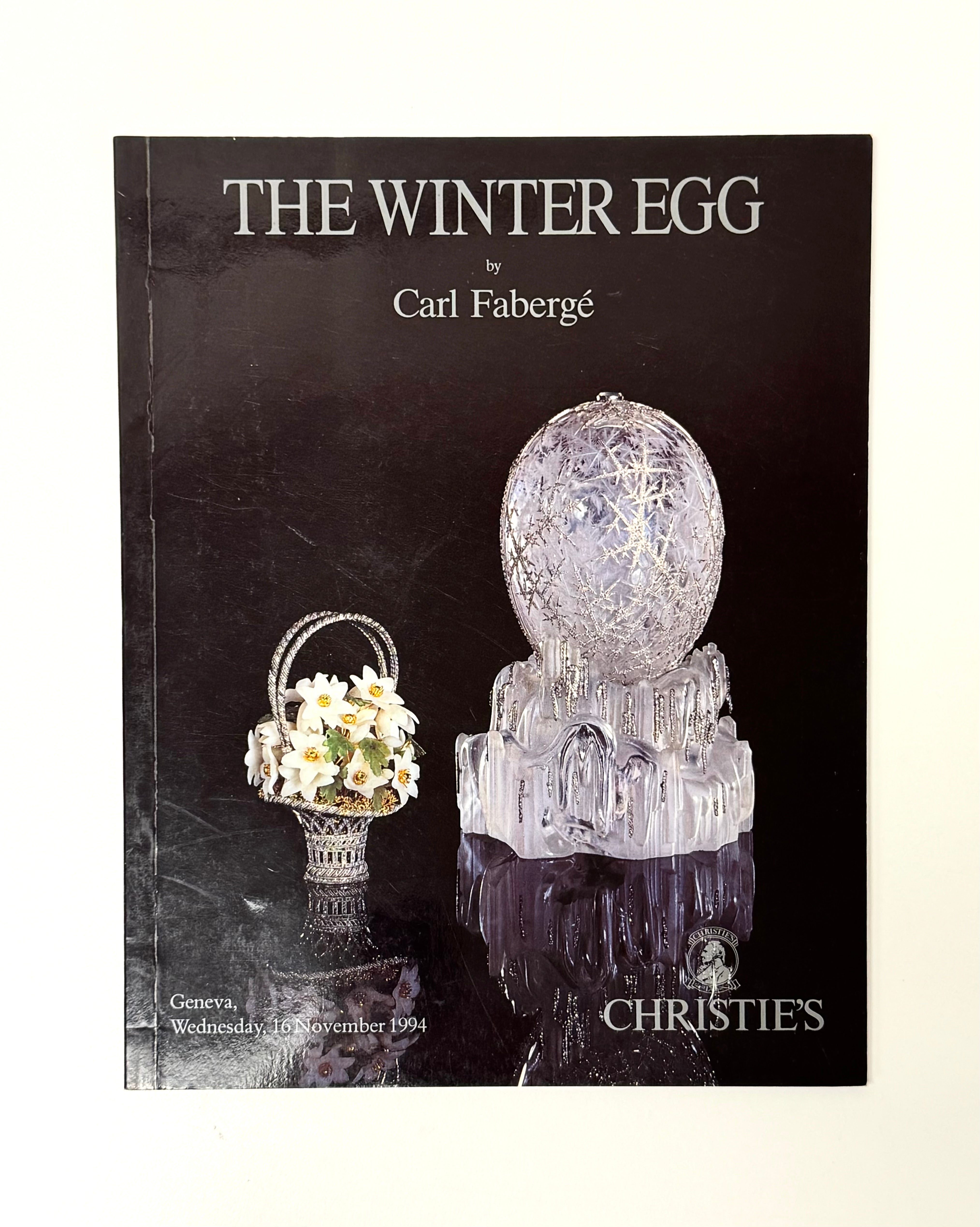 'The Winter Egg by Carl Faberge' Auction Catalogue Softcover