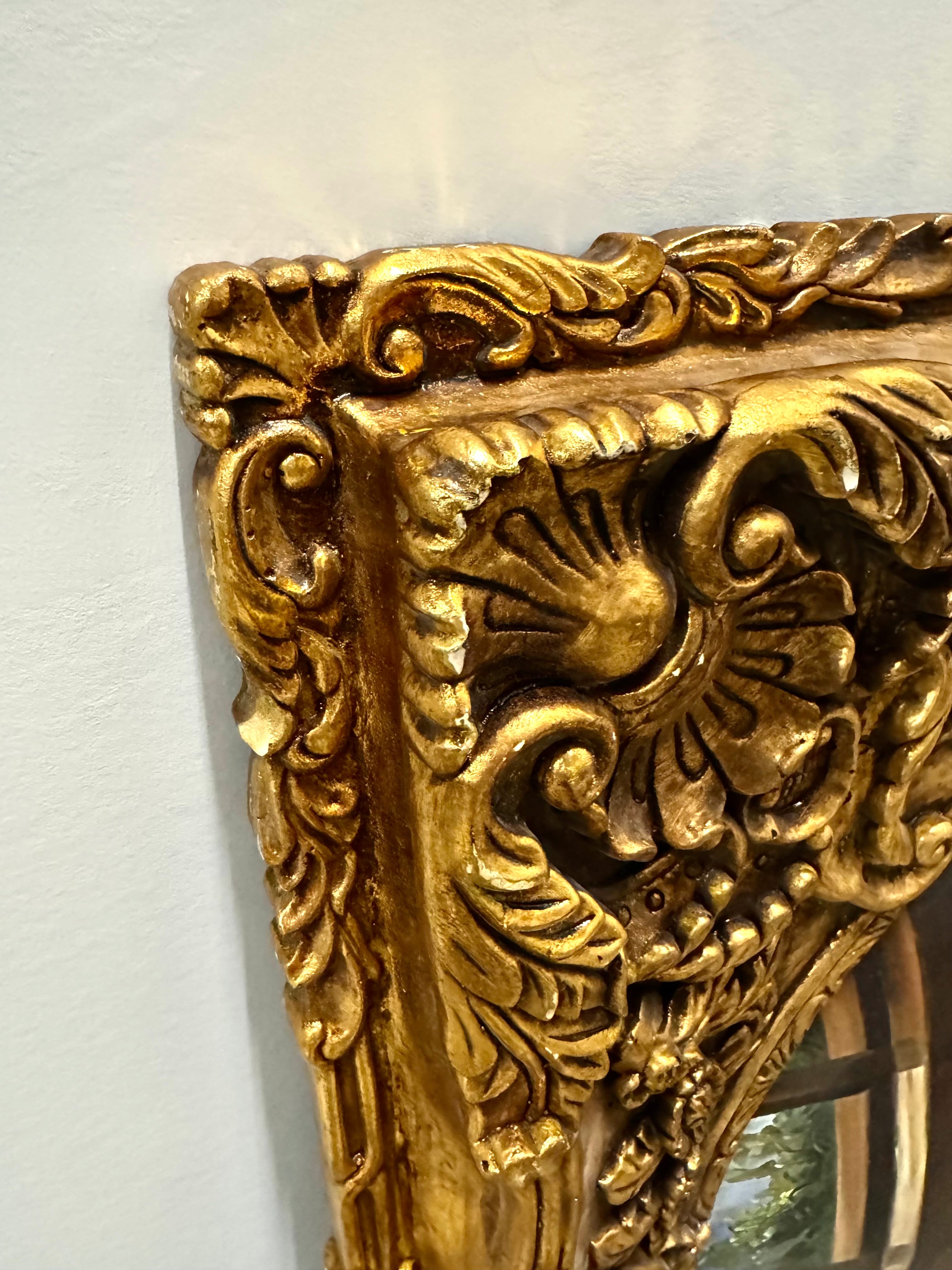 Floral Still Life in Gilded Baroque Frame