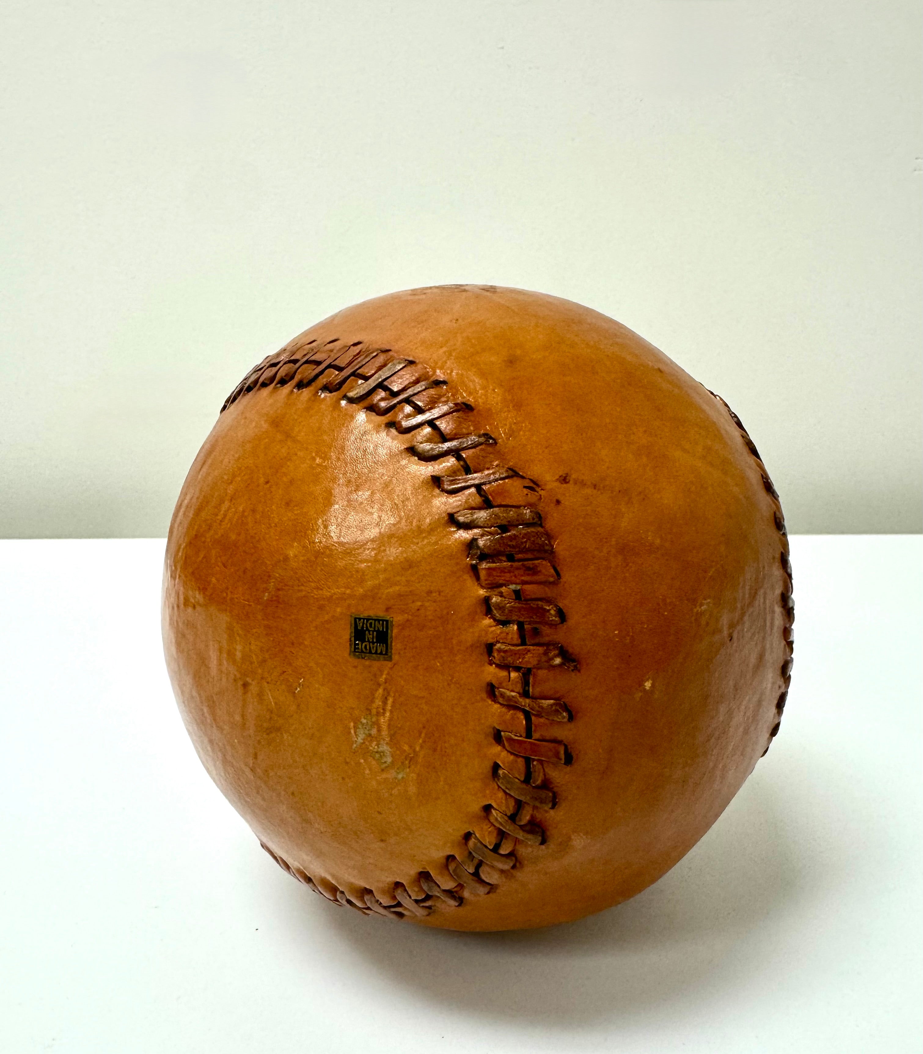Vintage Leather 6lb Medicine Ball