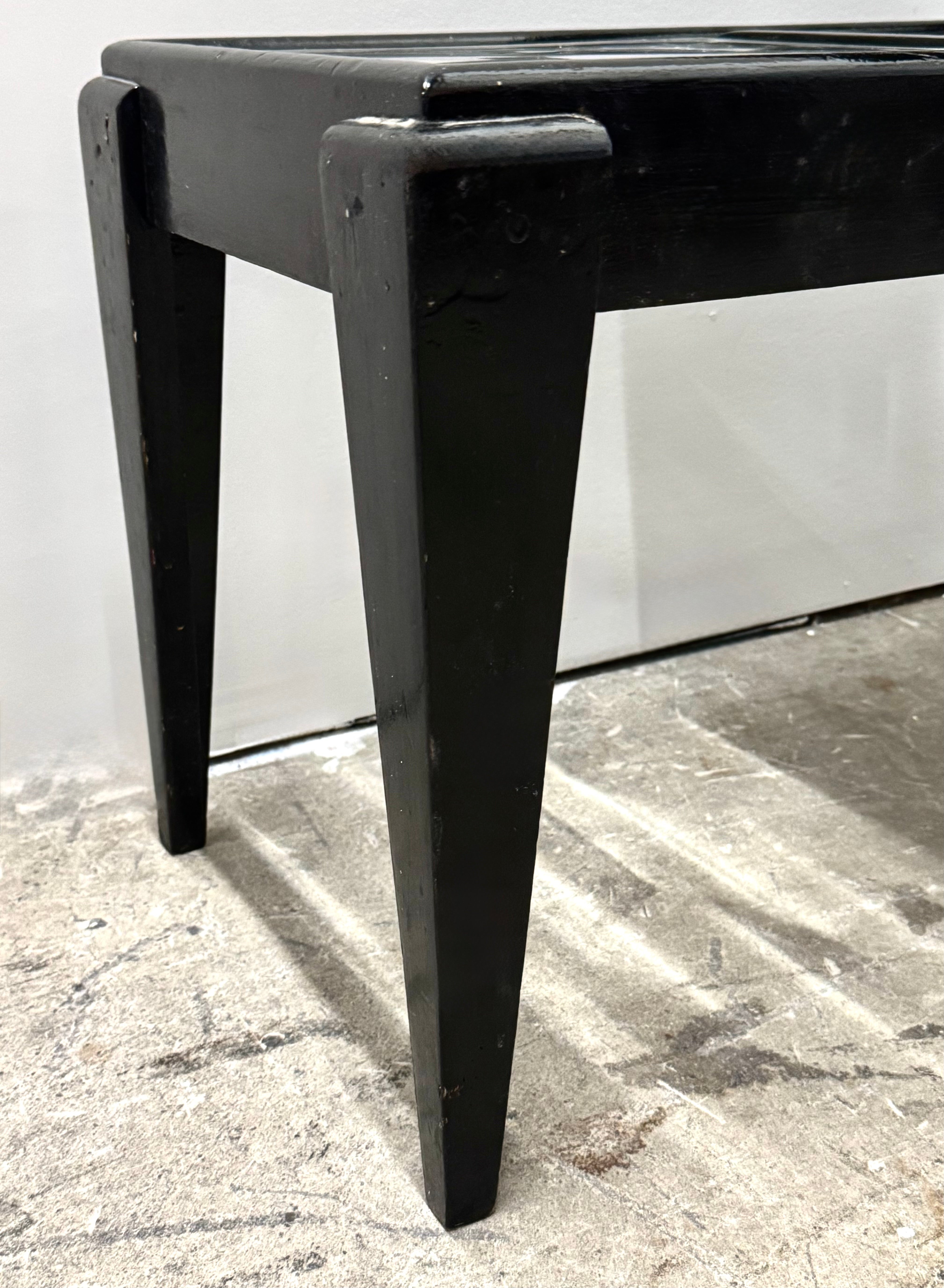 Industrial Loft Glass-block Side Table
