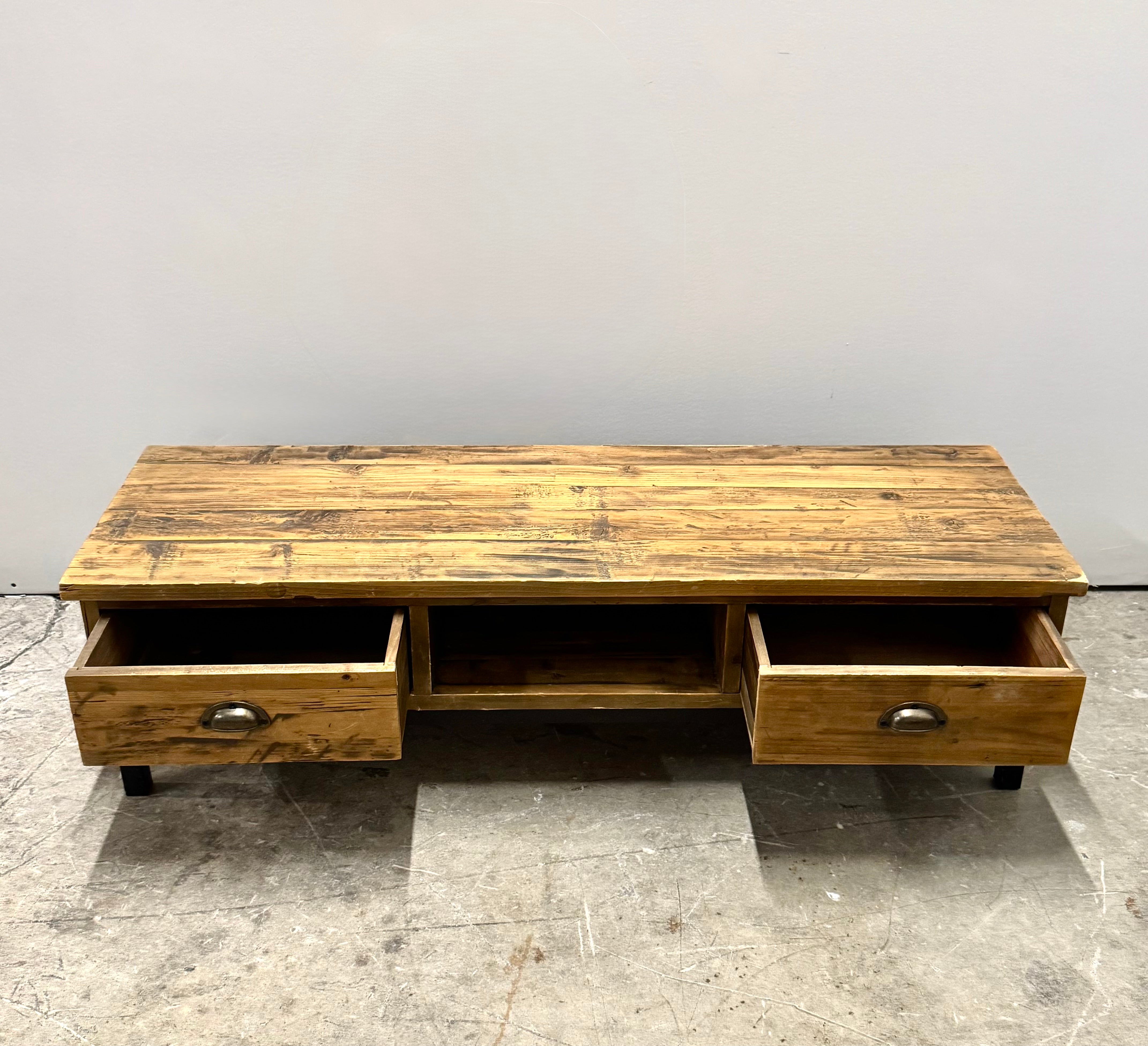 Rustic Reclaimed Wood Console
