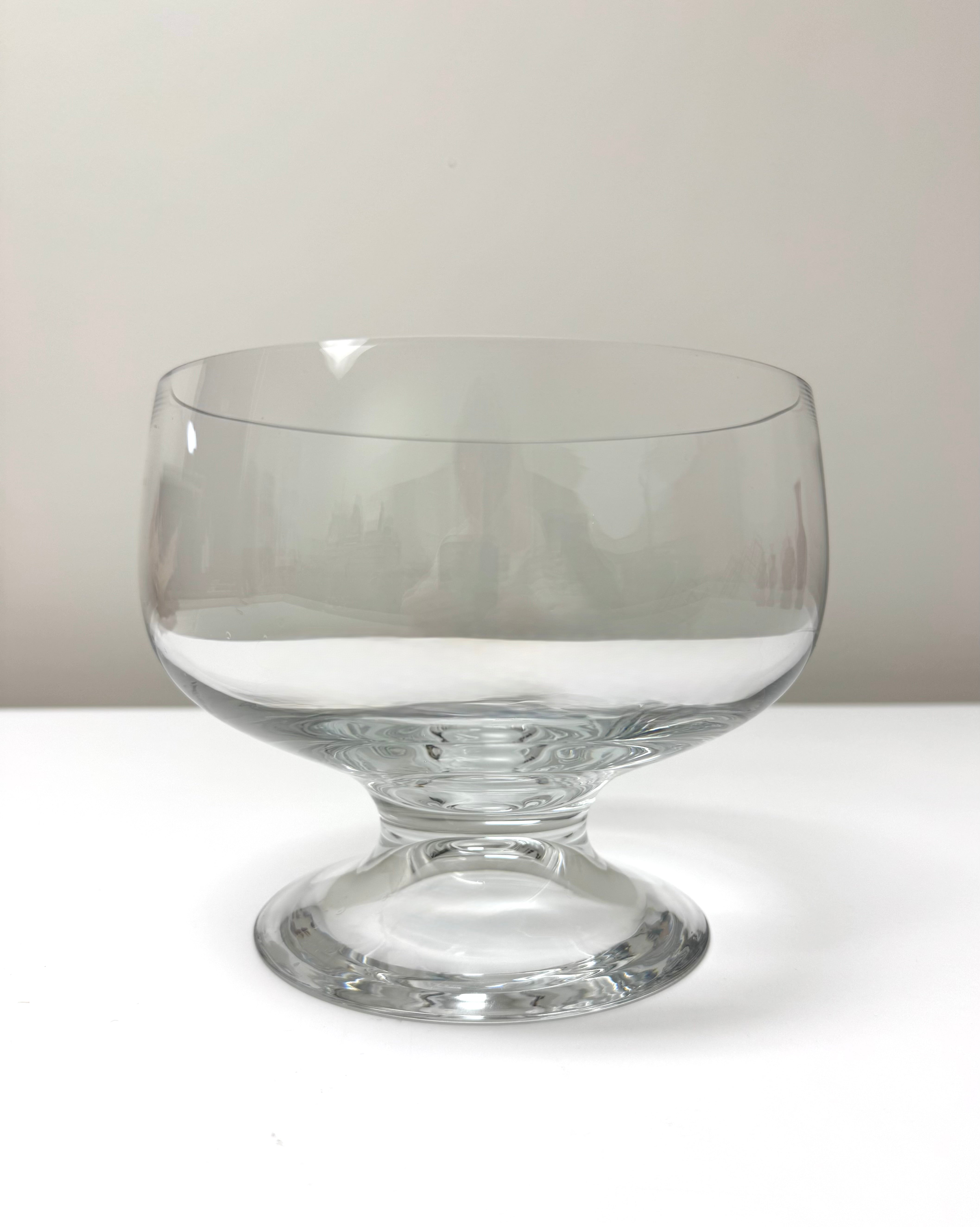 ORREFORS Crystal 'Marianne' 7-1/2" Pedestal Bowl