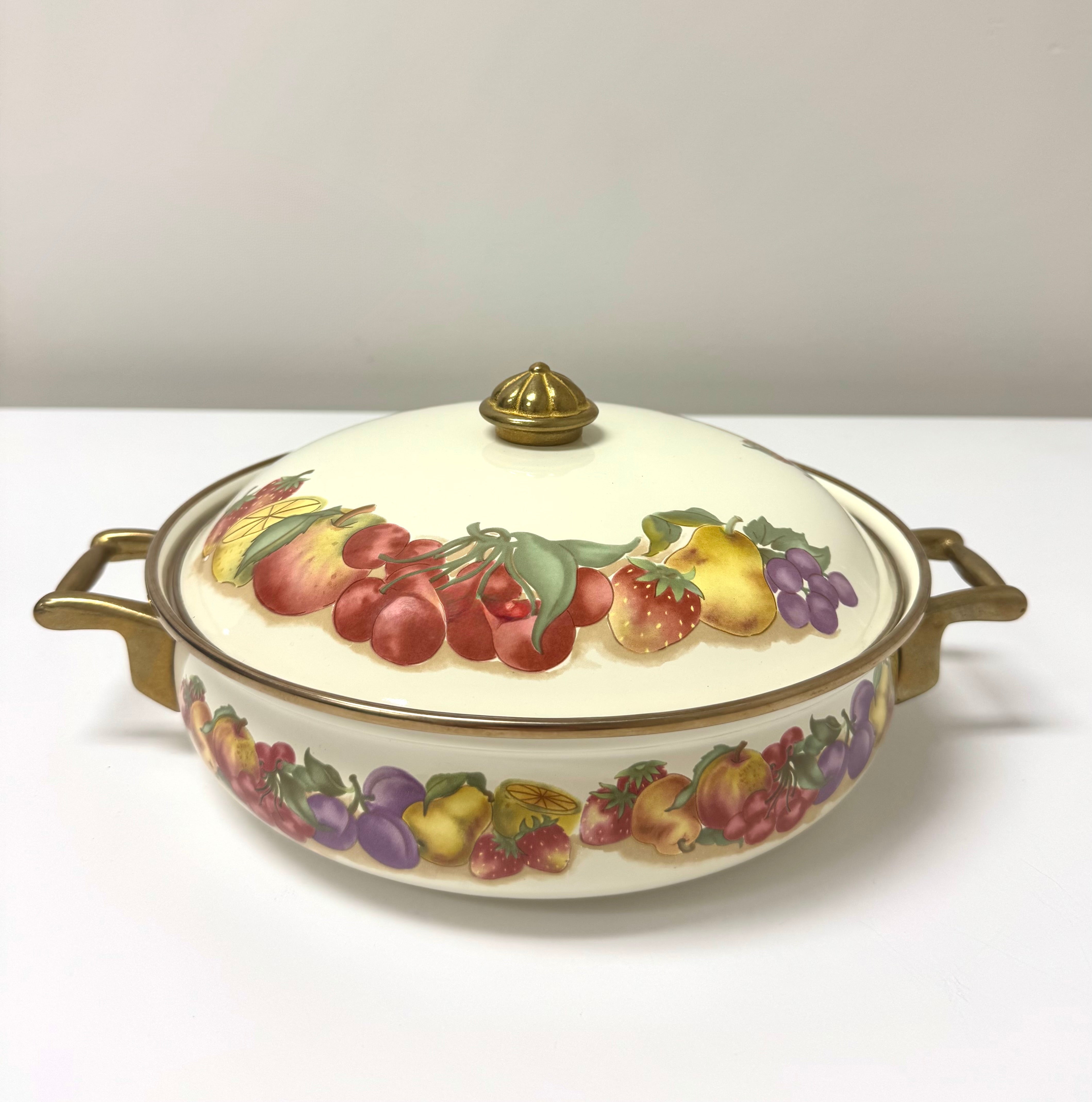Vintage 'Orchard Royale' 2.5QT. Dutch Oven