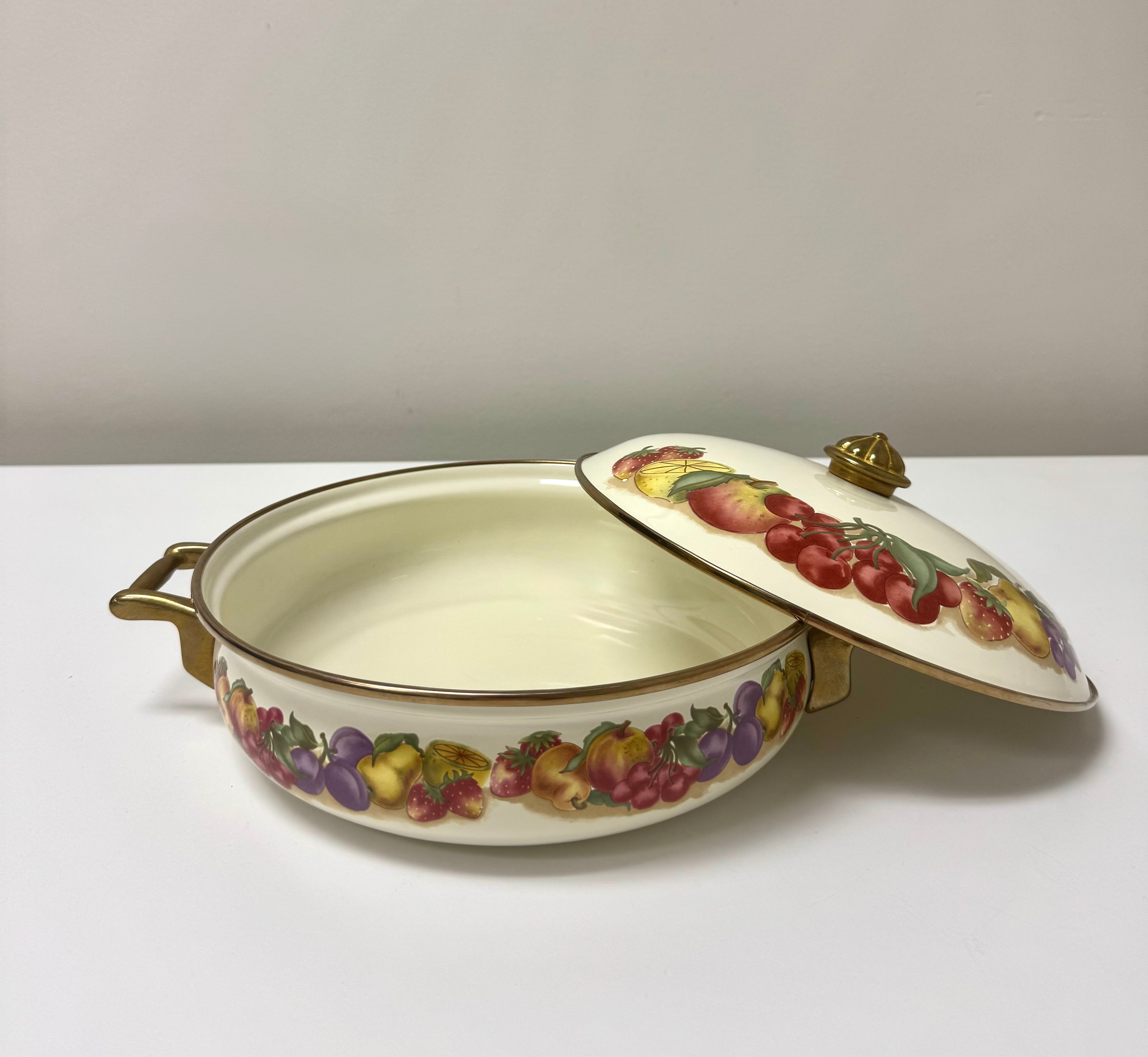 Vintage 'Orchard Royale' 2.5QT. Dutch Oven