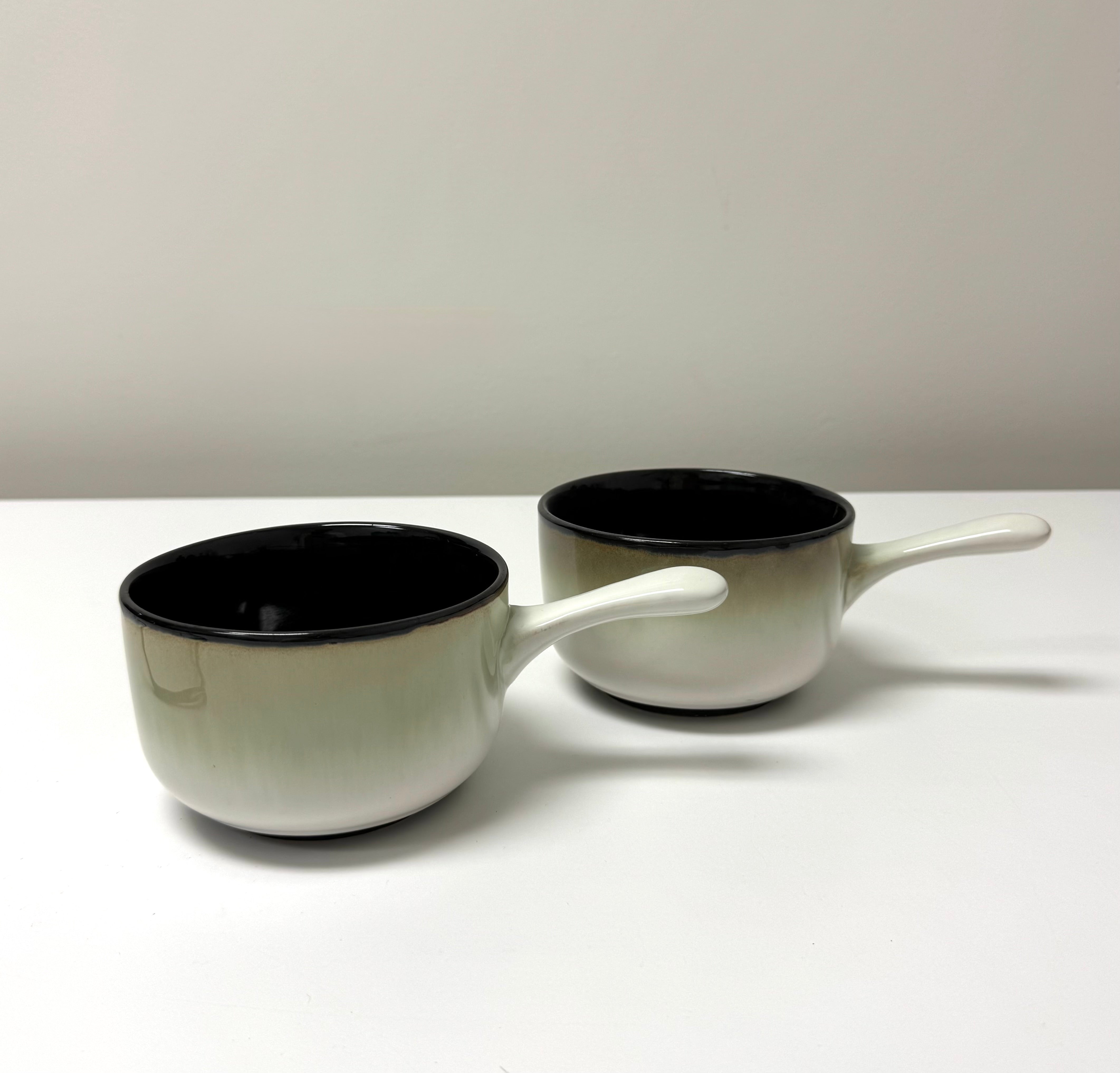SANGO 'Nova Black' Open Soup Bowls Set of 2