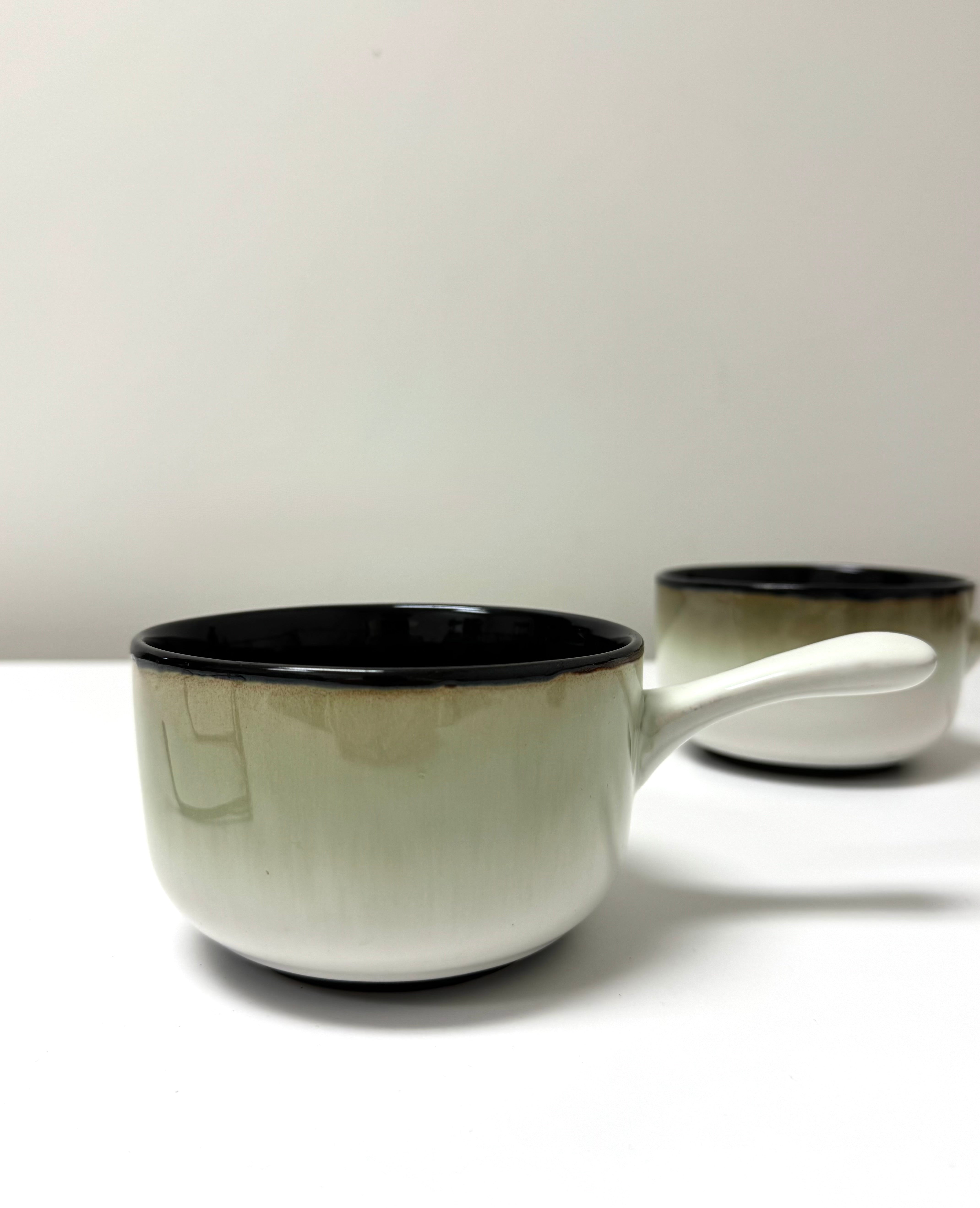 SANGO 'Nova Black' Open Soup Bowls Set of 2