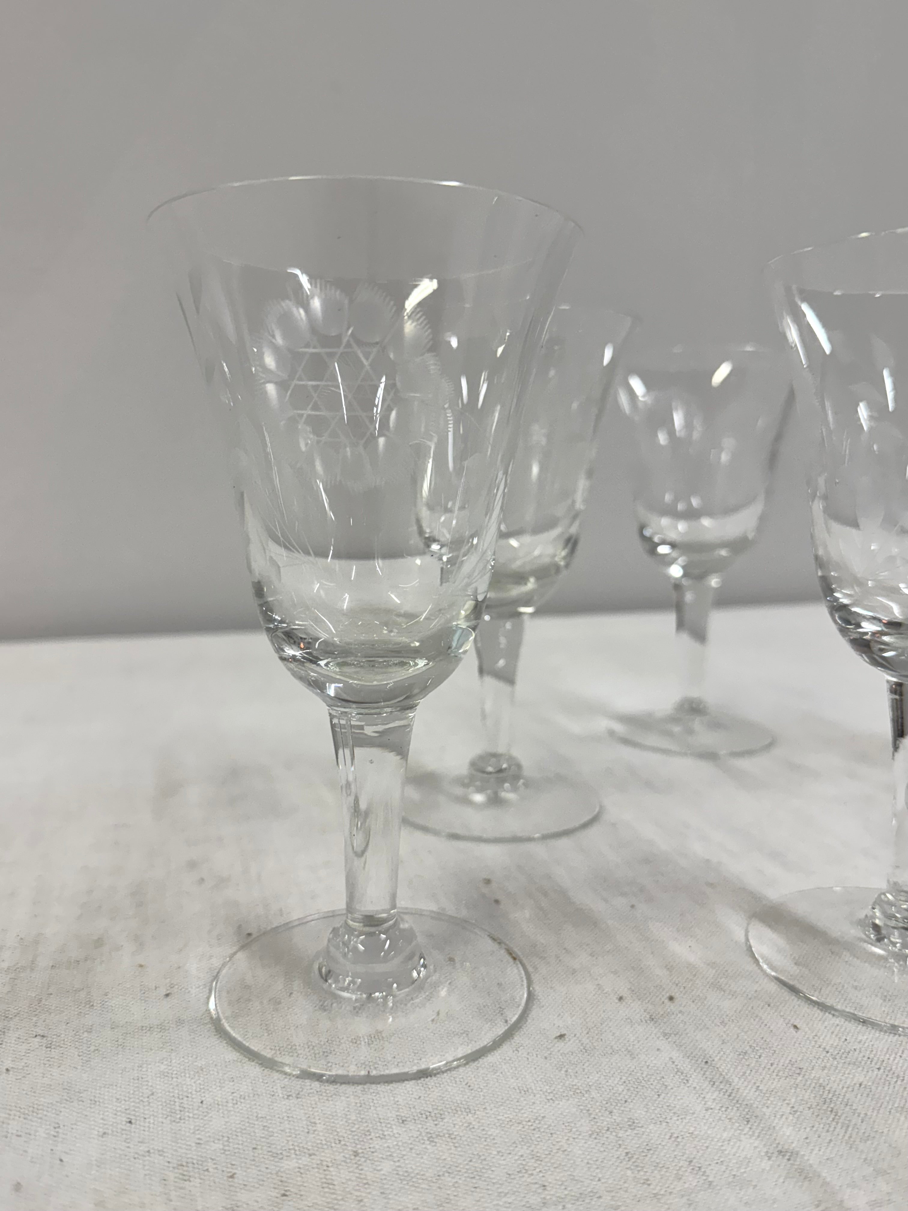 Cornflower Water Goblets Set of 7