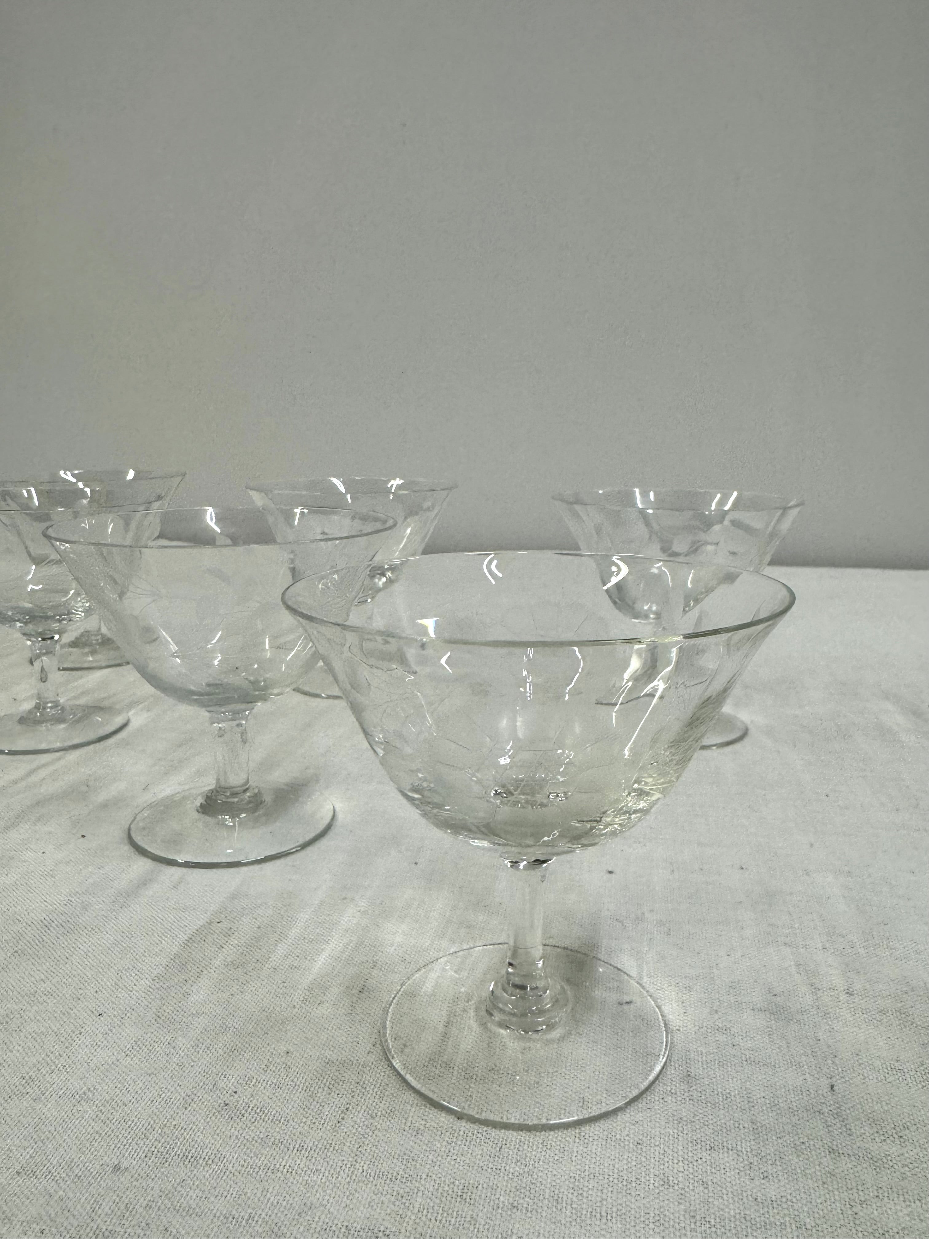 Cornflower Coupe Glasses Set of 8