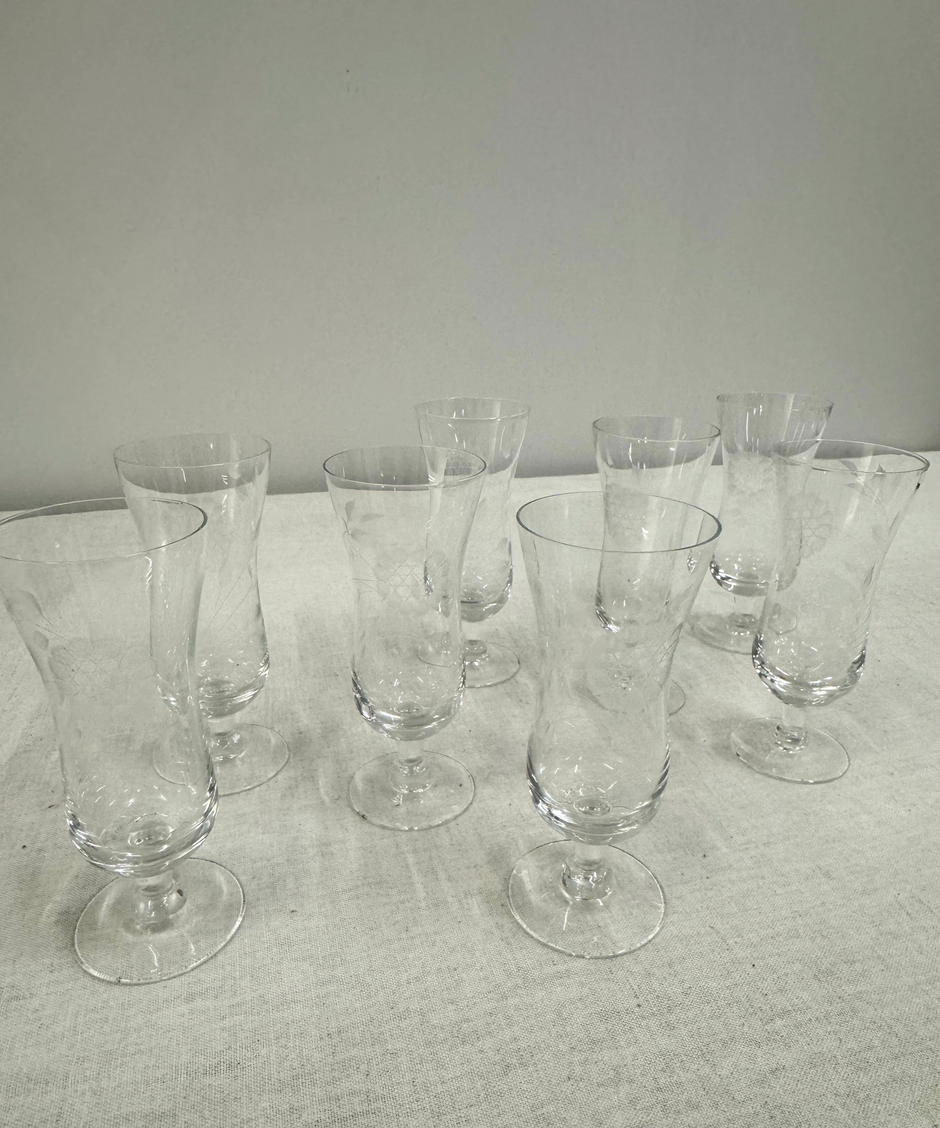 Cornflower Parfait Glasses Set of 8