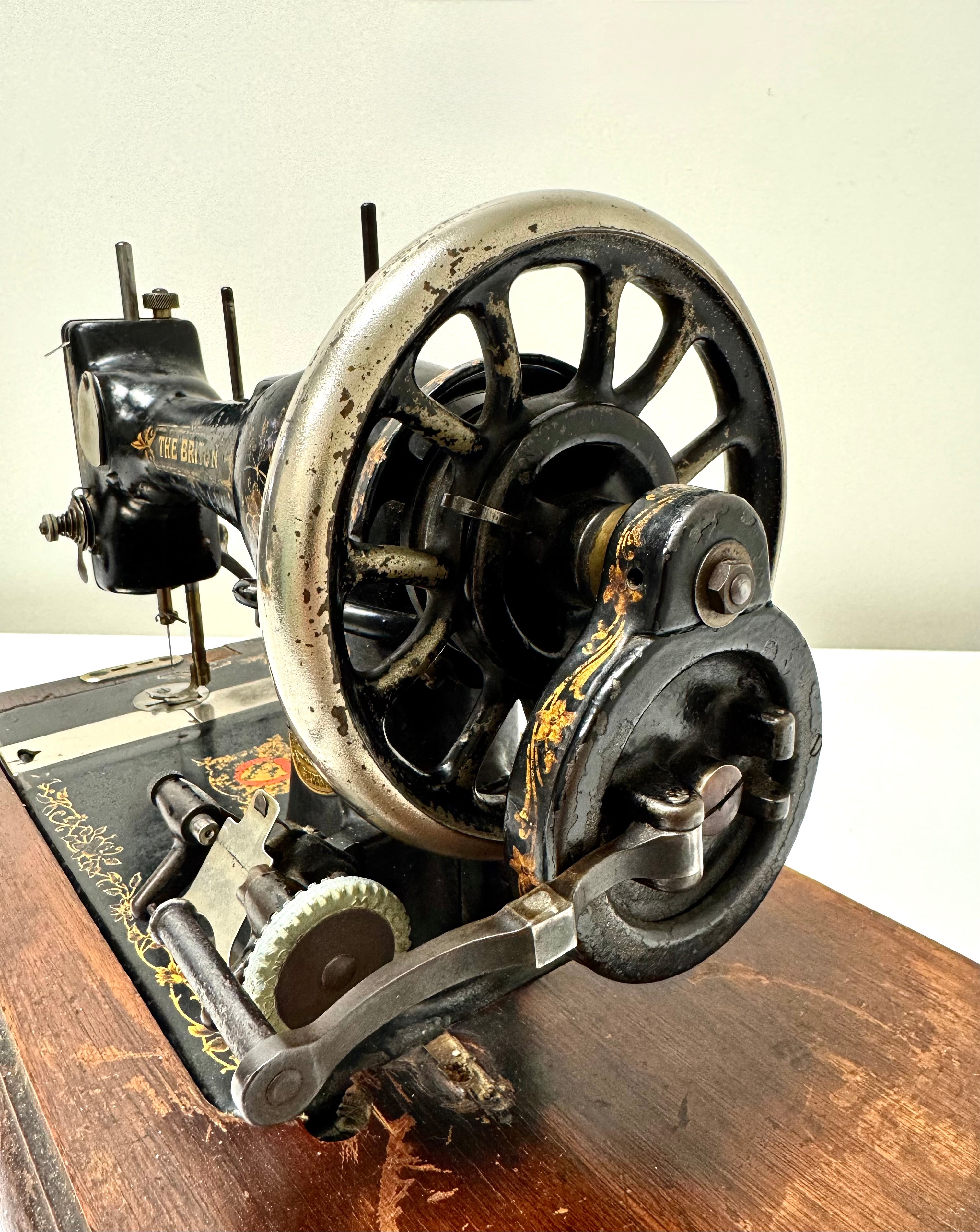 Antique English 'The Briton' Manual Sewing Machine