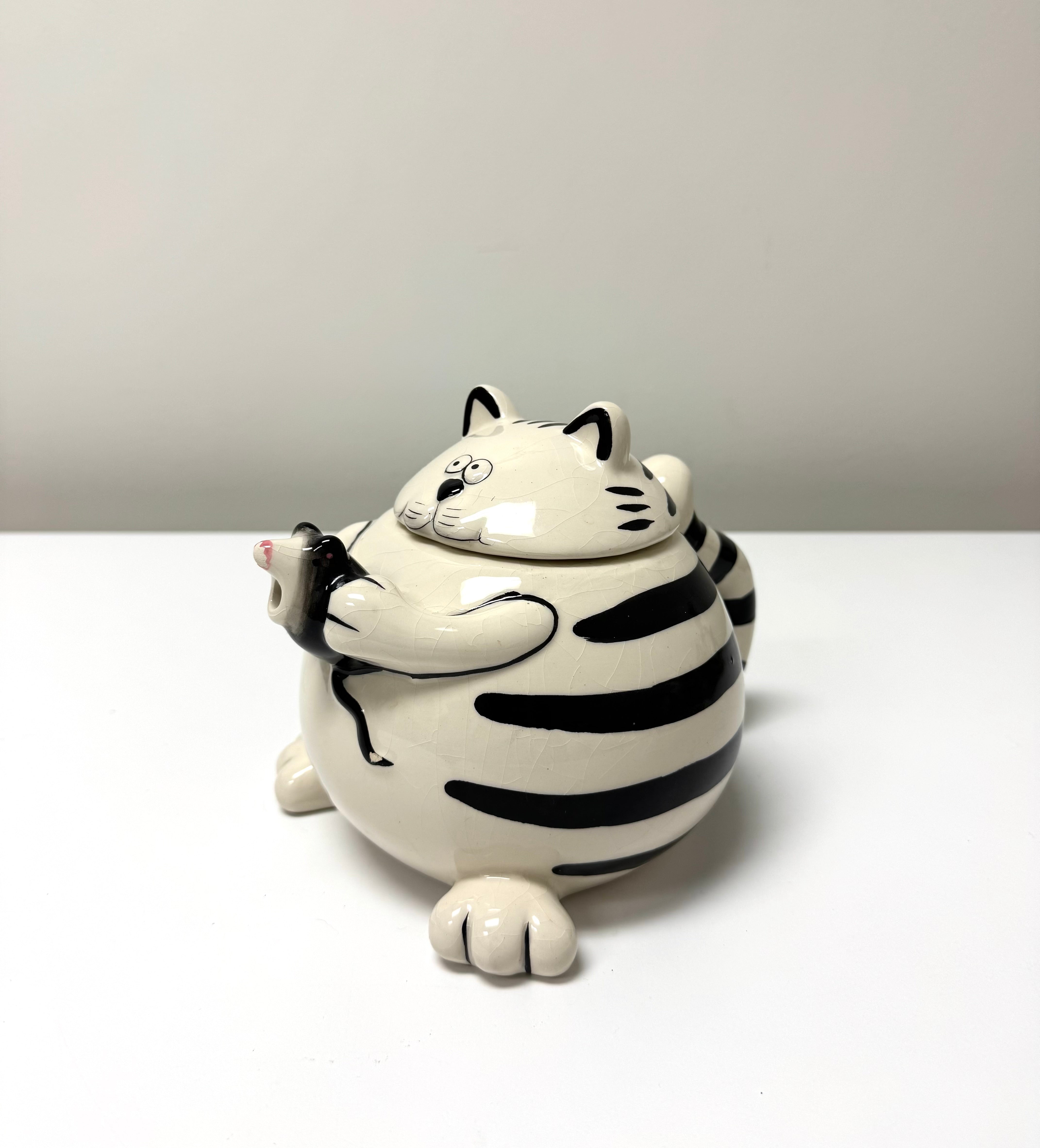 PIER 1 Chubby Cat Teapot