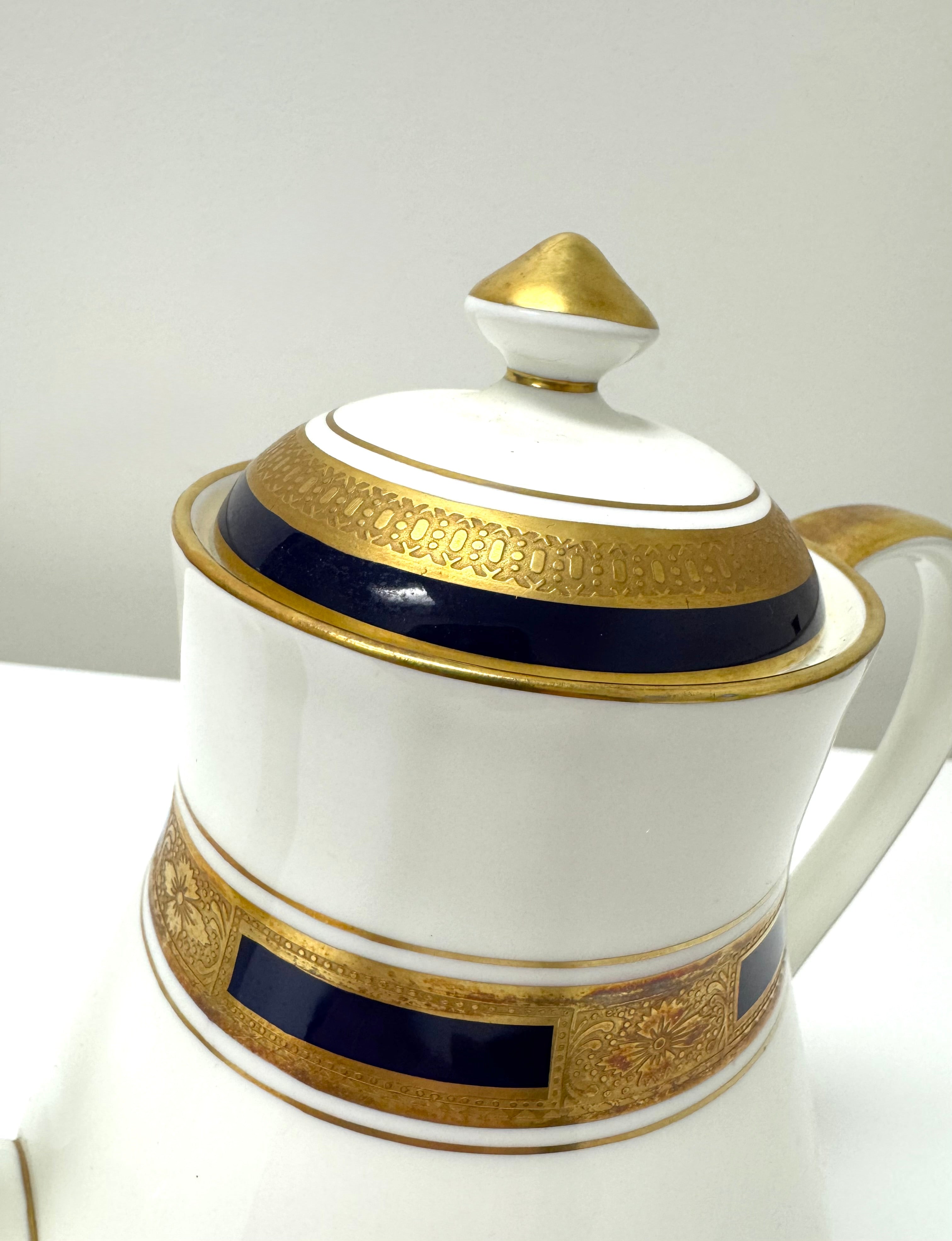 AYNSLEY 'Empress Cobalt' Coffee Pot