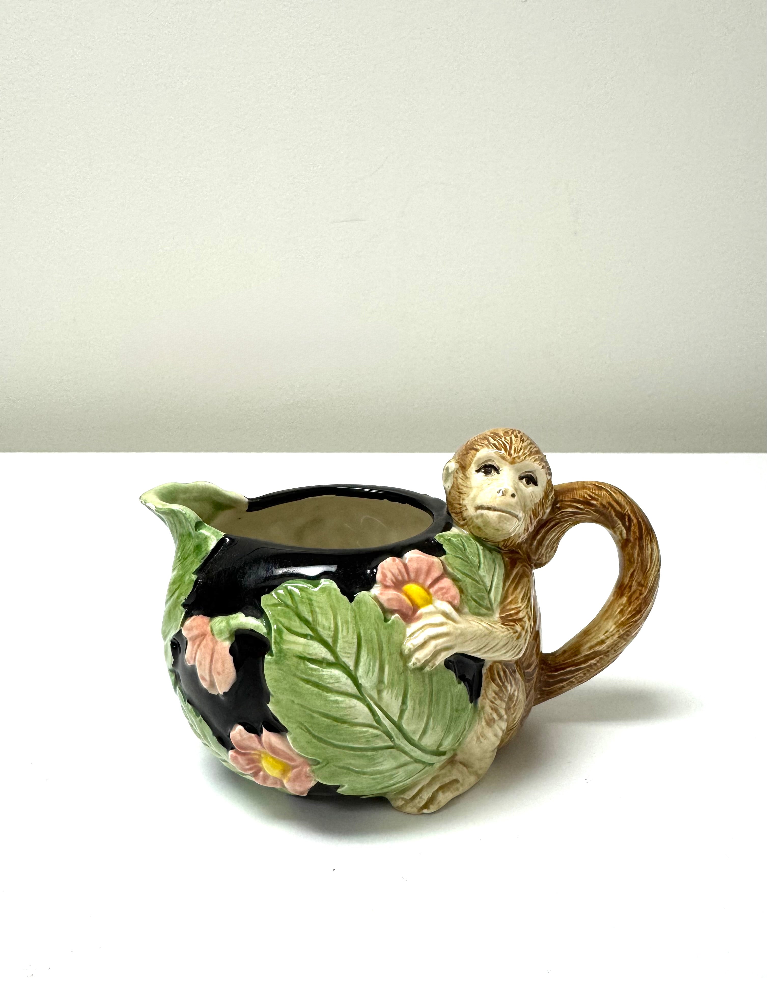 Vintage FITZ & FLOYD 'Rainforest Monkey' Tea Set