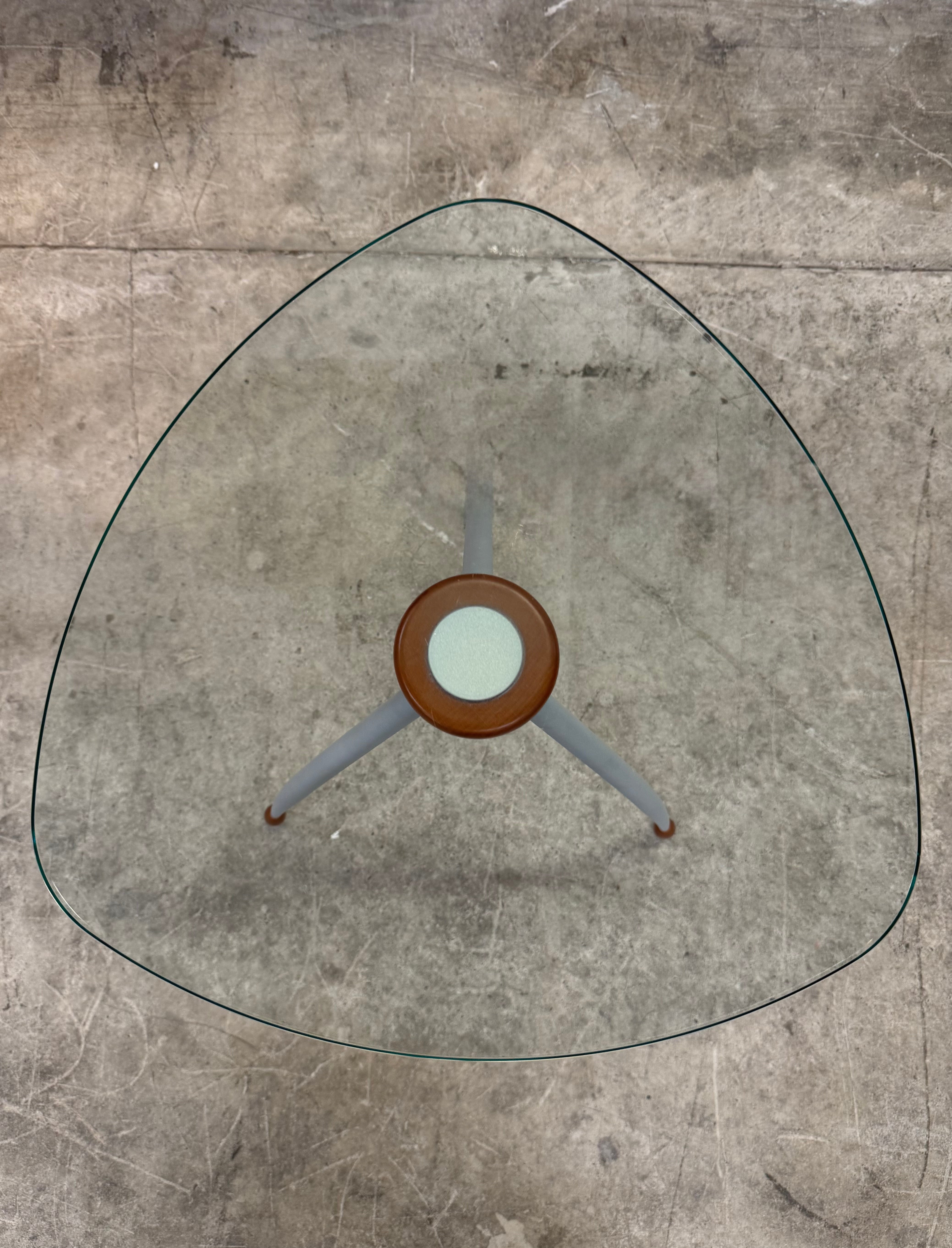 Philippe Starck Style Glass Side Table