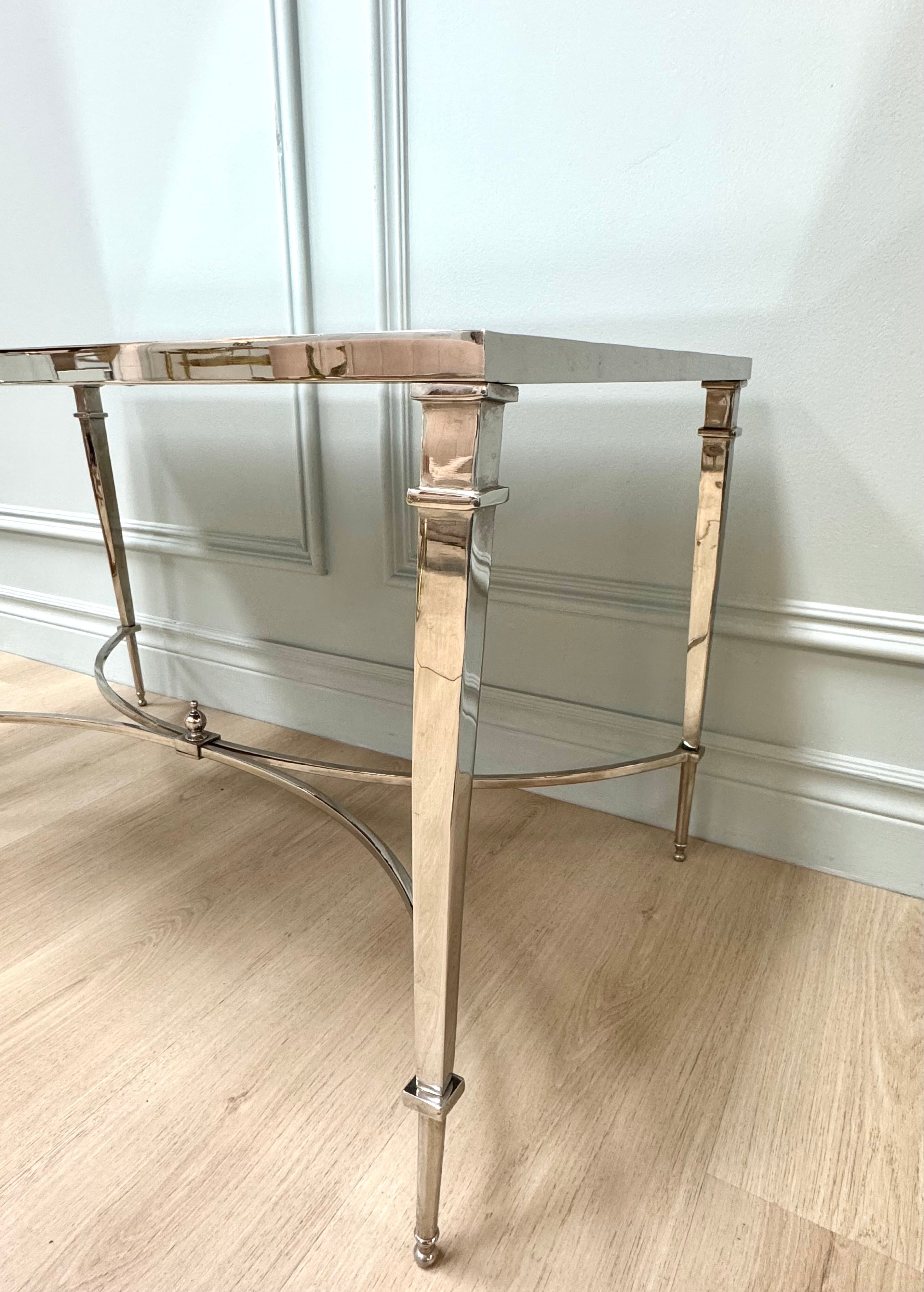GLOBAL VIEWS French Nickel Coffee Table