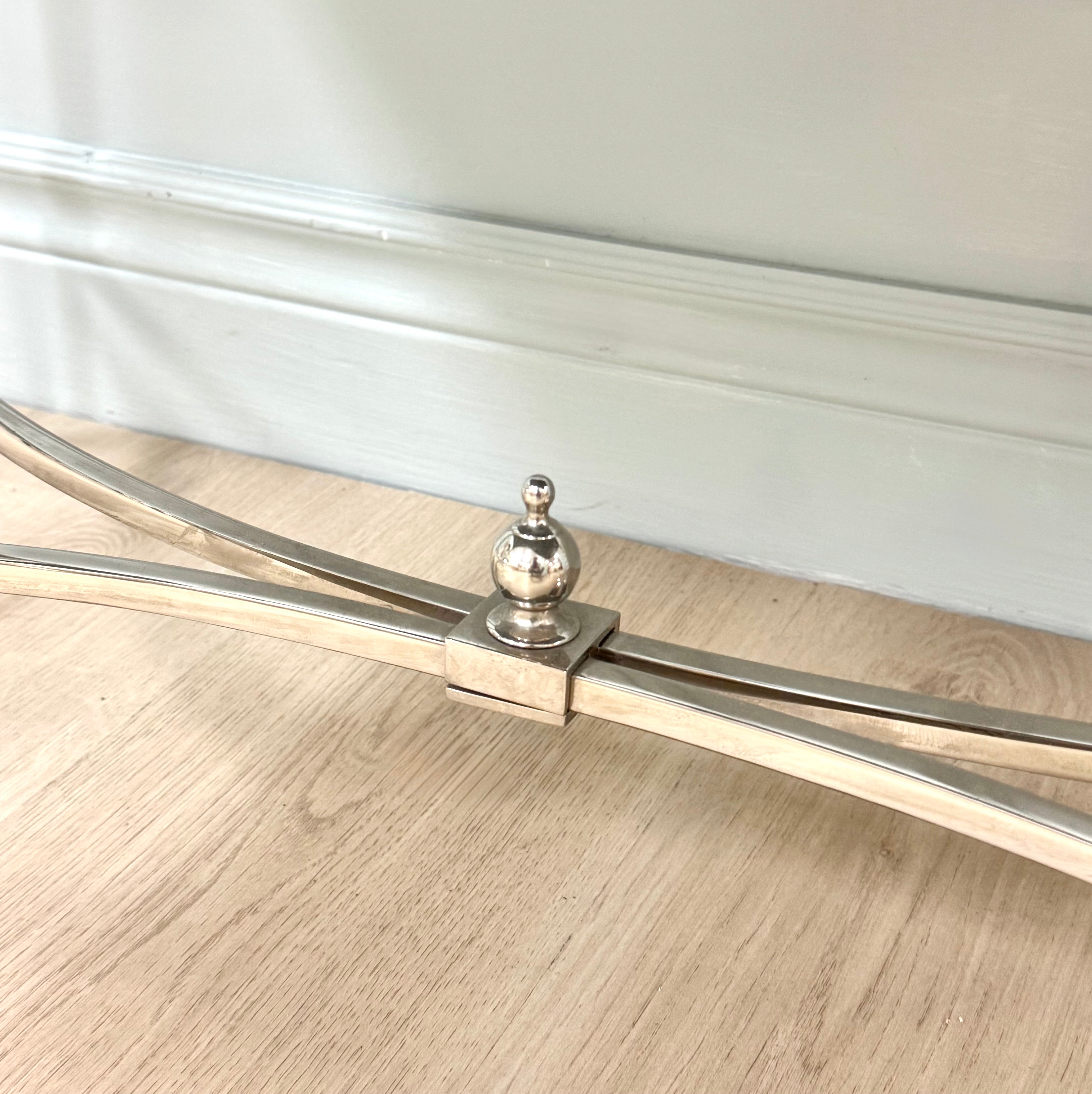 GLOBAL VIEWS French Nickel Coffee Table