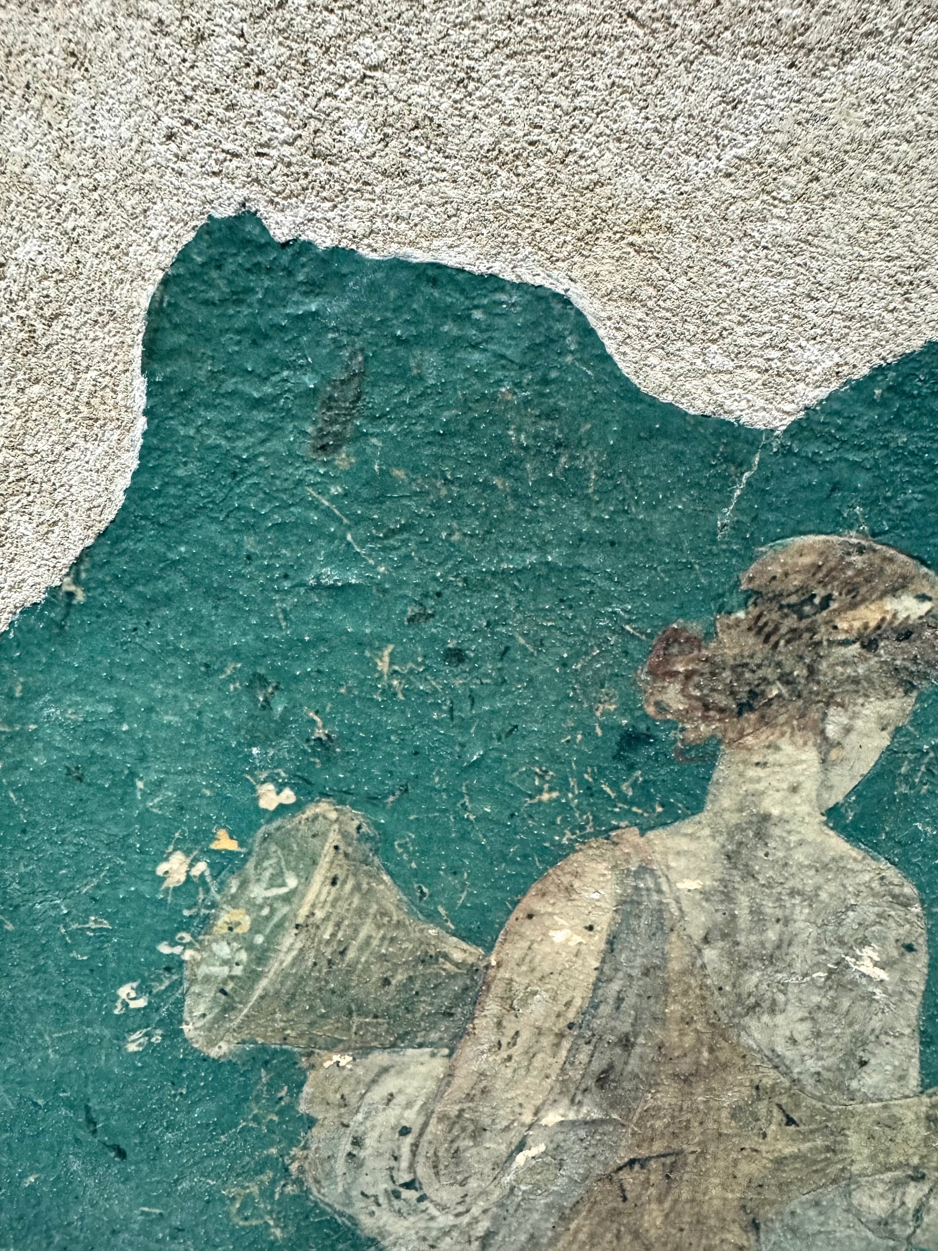 Vintage 'Pompeii Flora' Stone Fresco