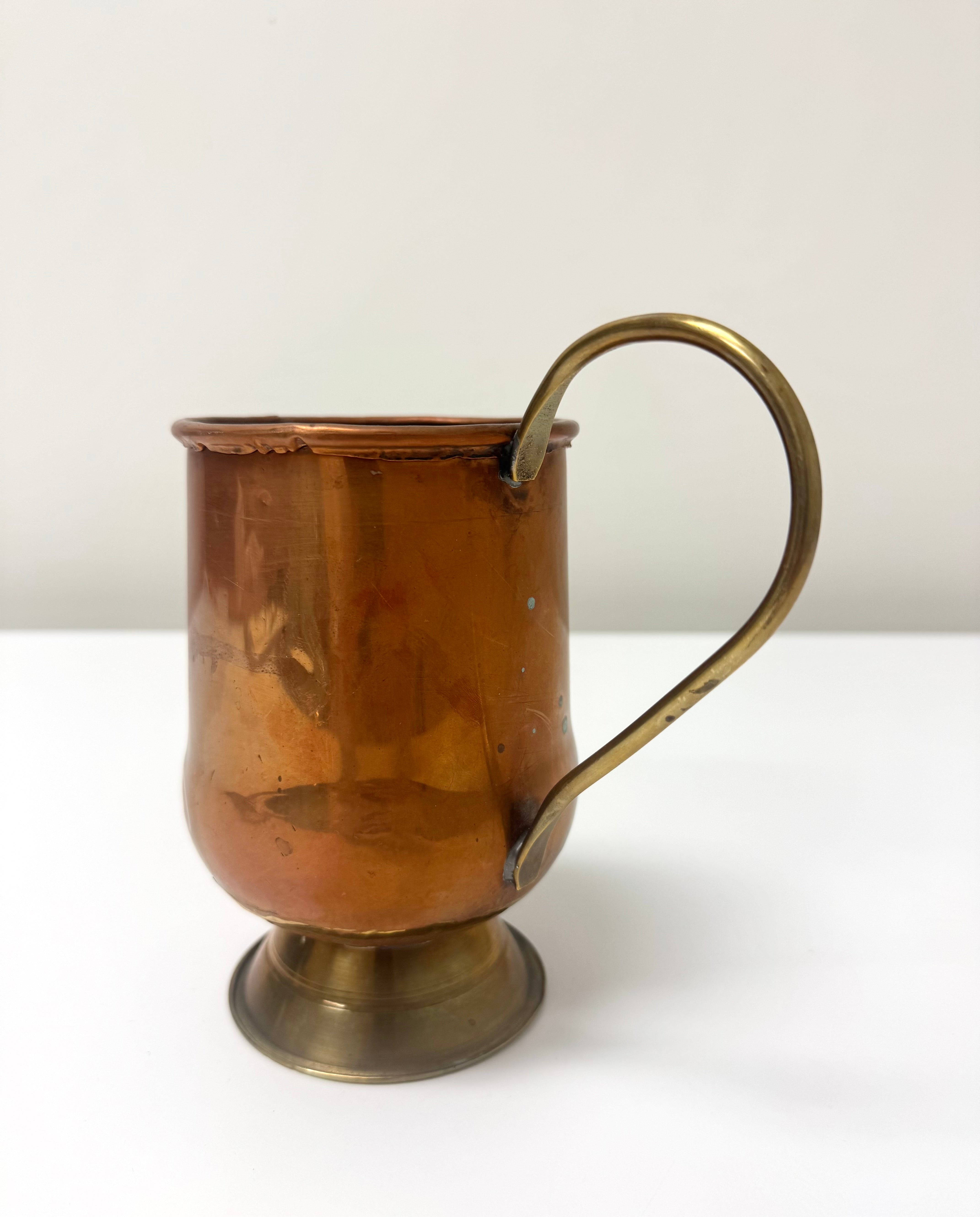 Antique Handmade Copper Pitcher