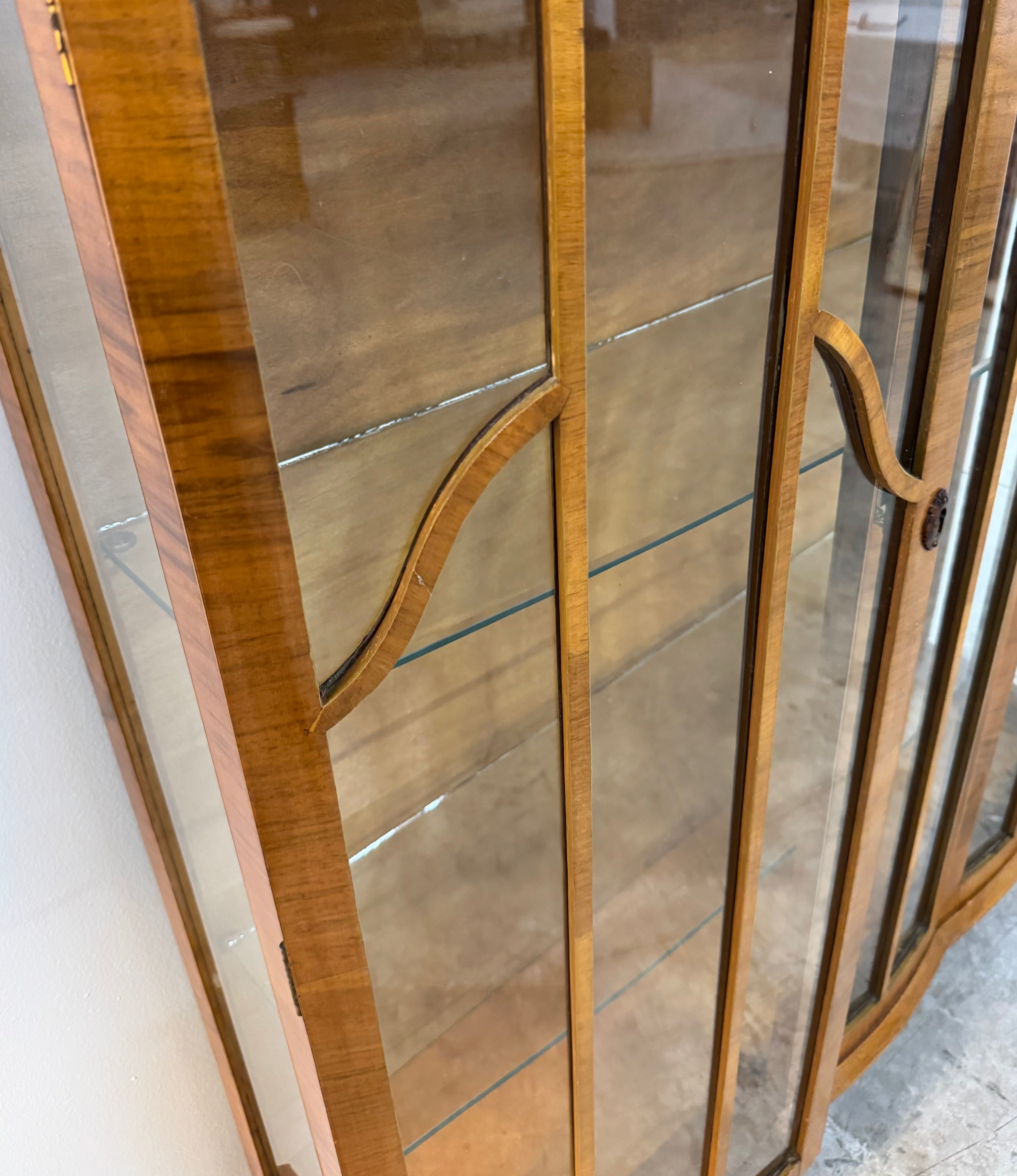 Vintage Walnut Serpentine Cabinet