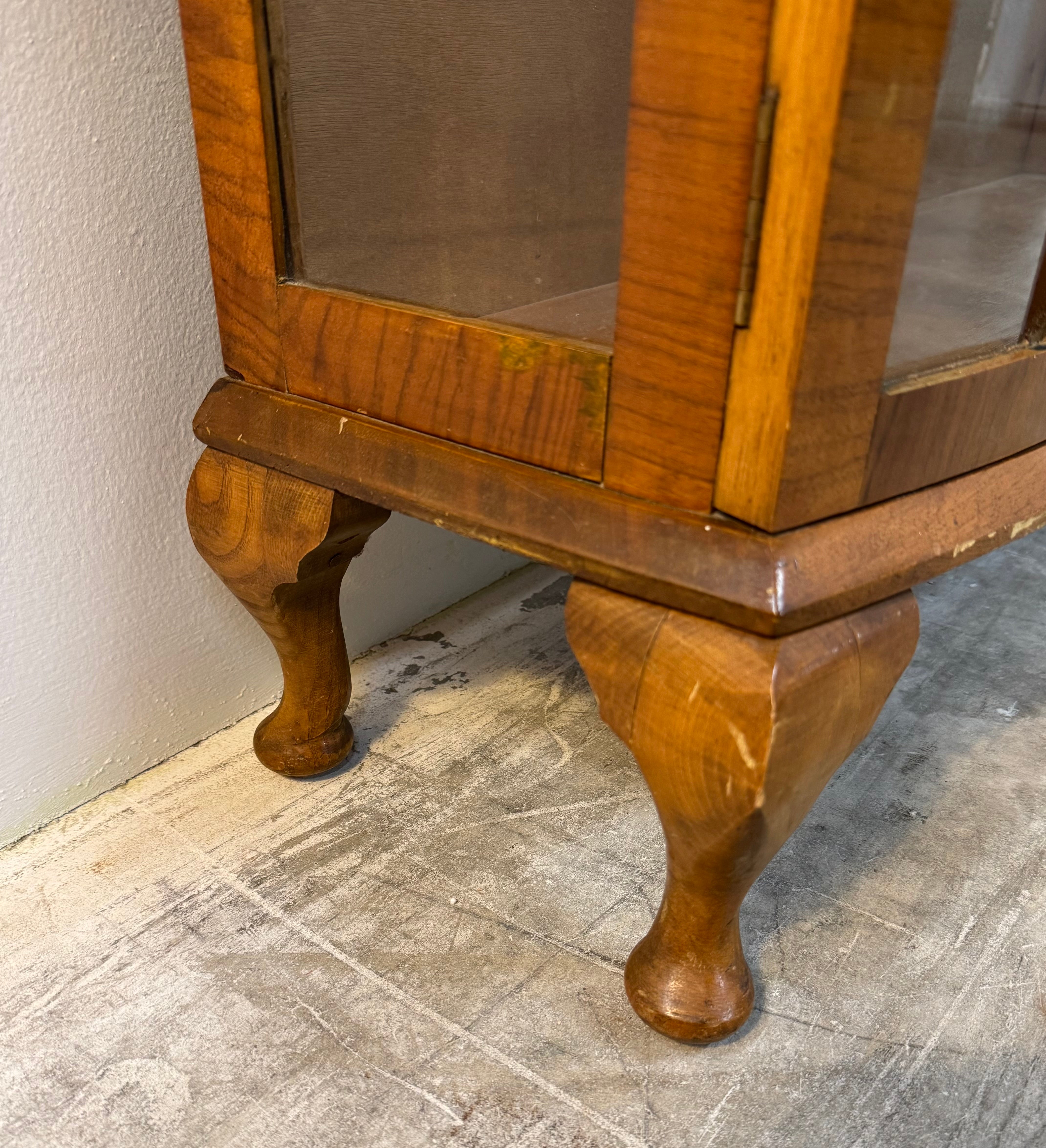Vintage Walnut Serpentine Cabinet