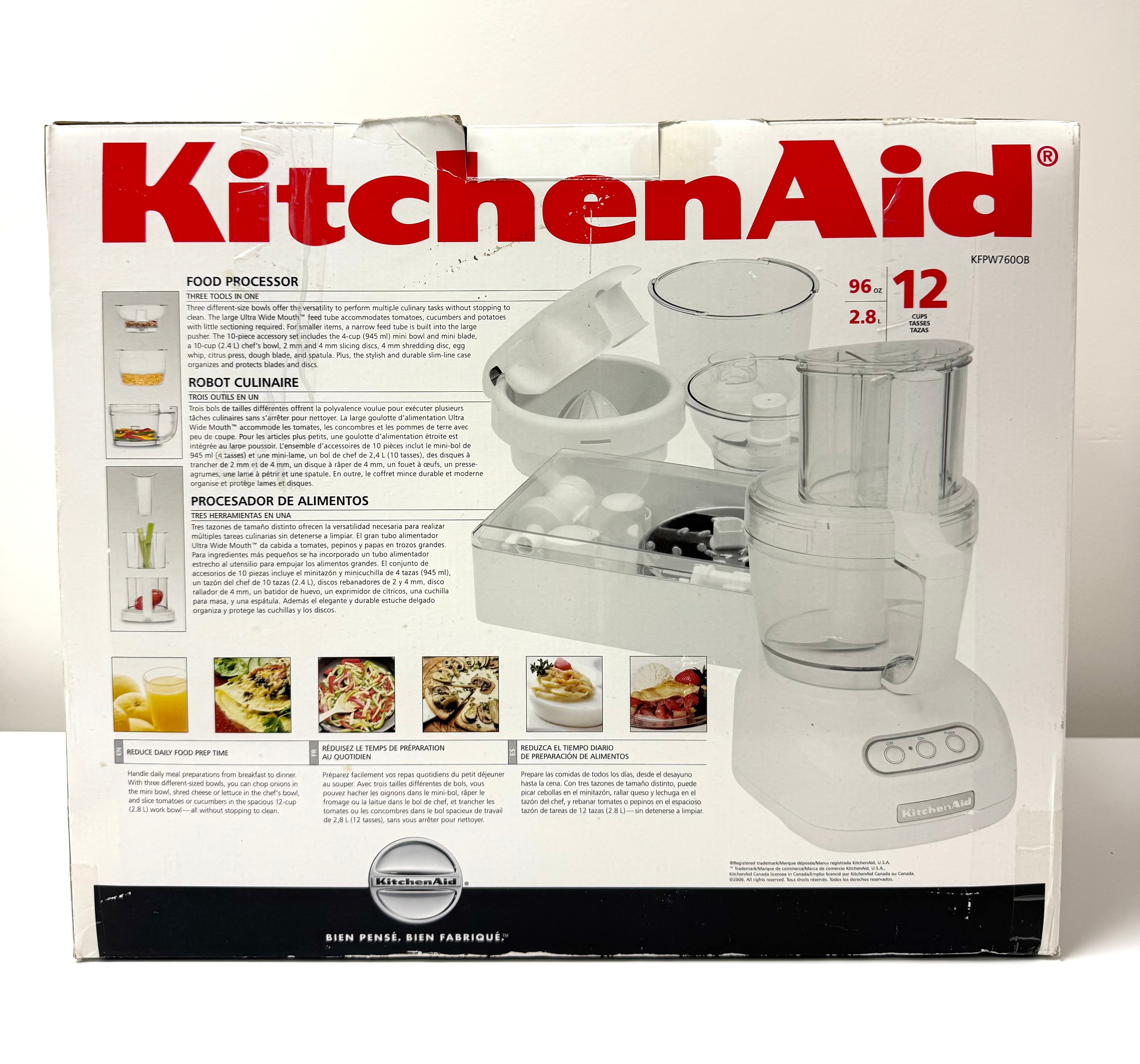 KITCHENAID 12-cup Food Processor Onyx Black