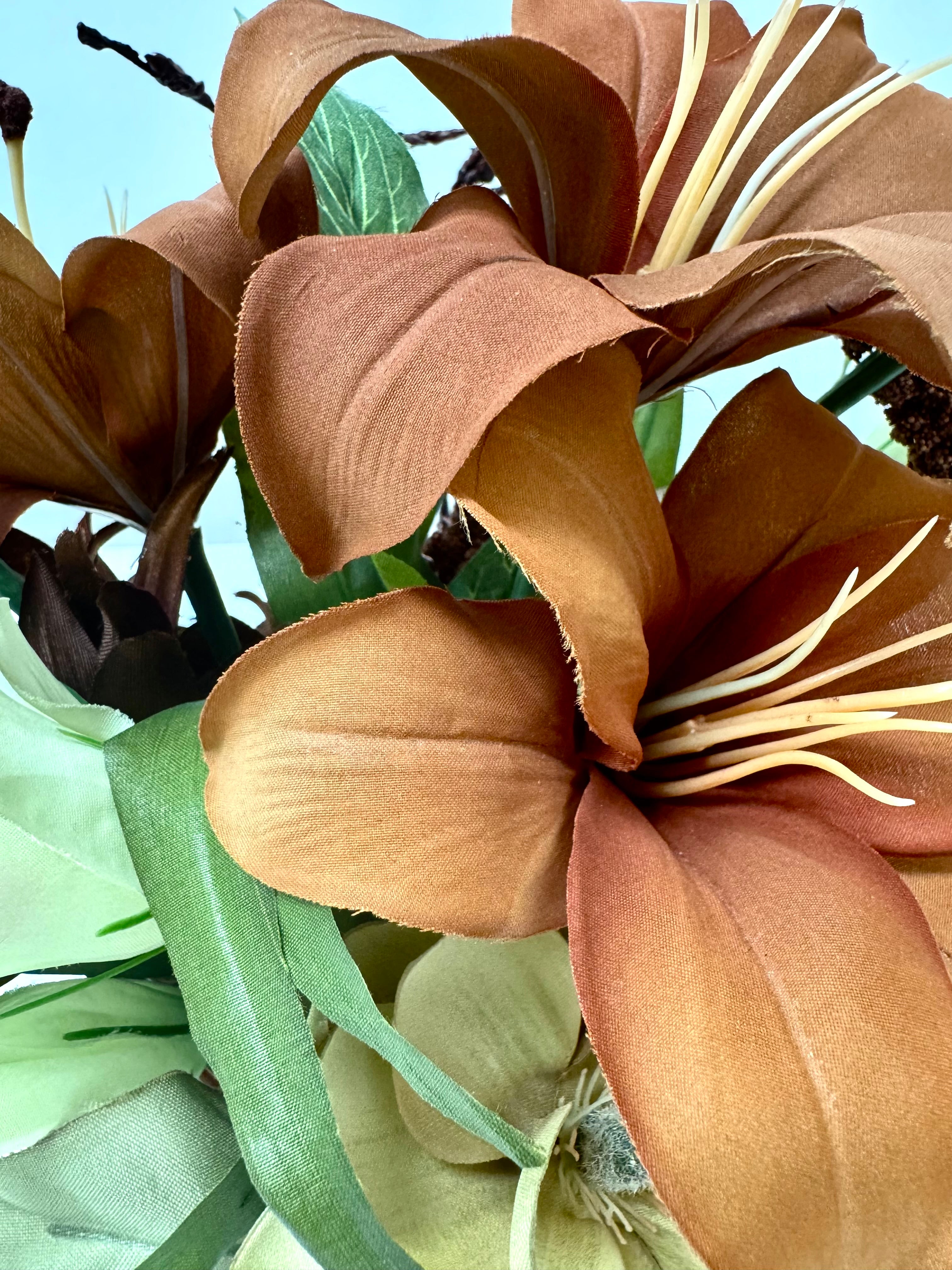 NEW Autumn Lily Floral Arrangement