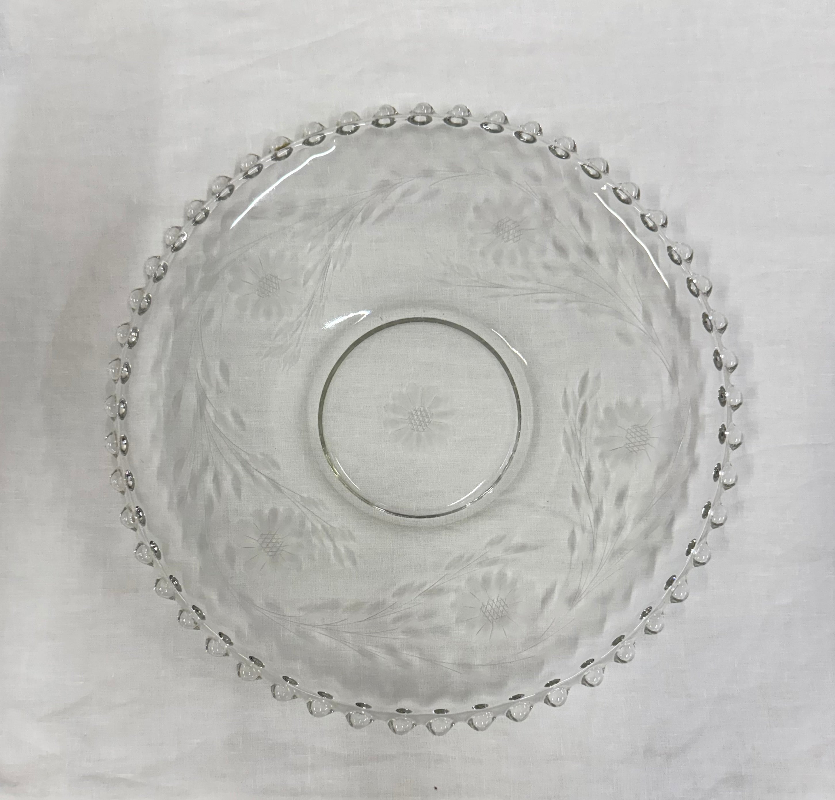 Cornflower Candlewick 13-1/4" Serving Plate