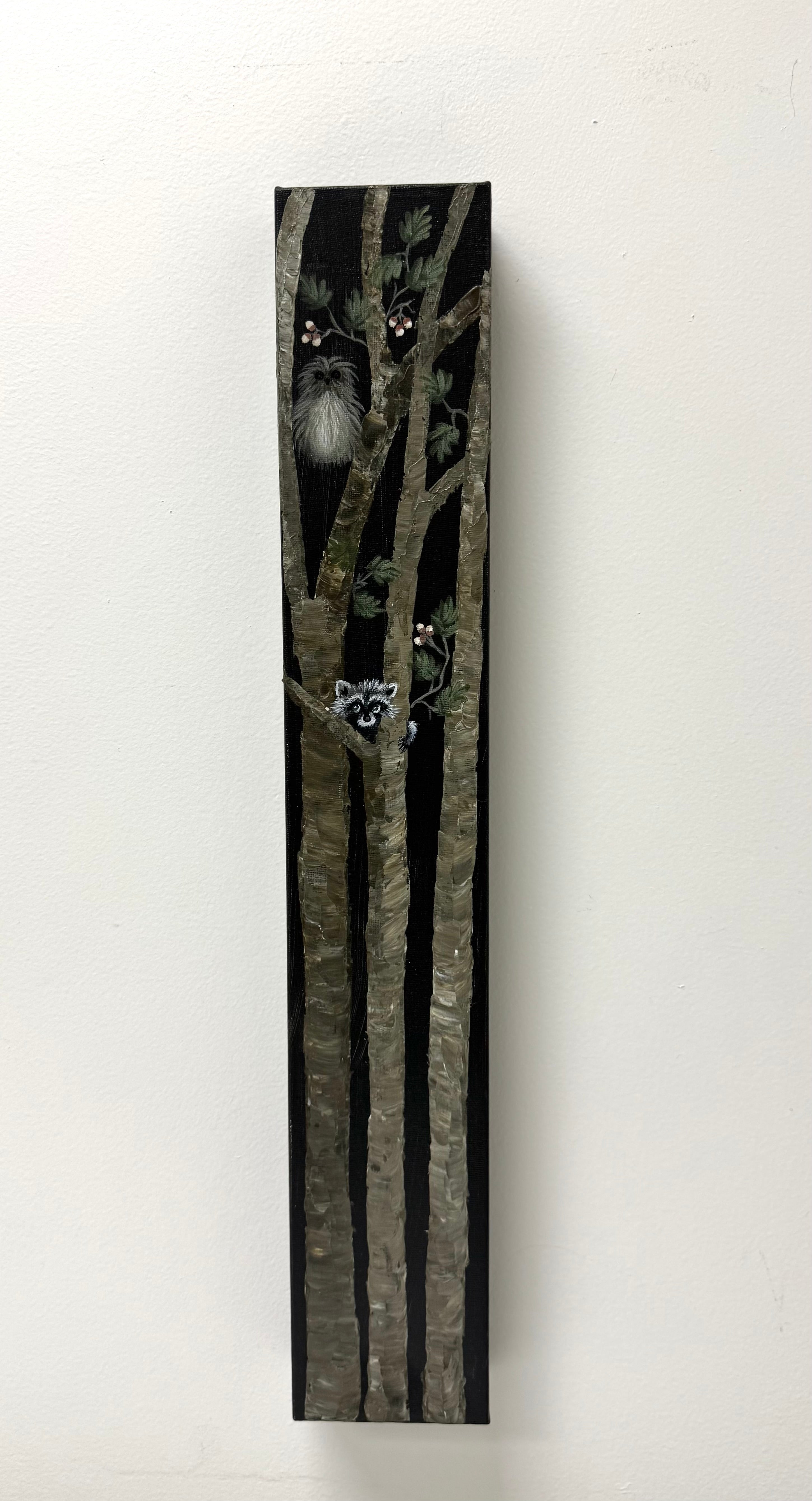 Raccoon in Trees Canvas Art