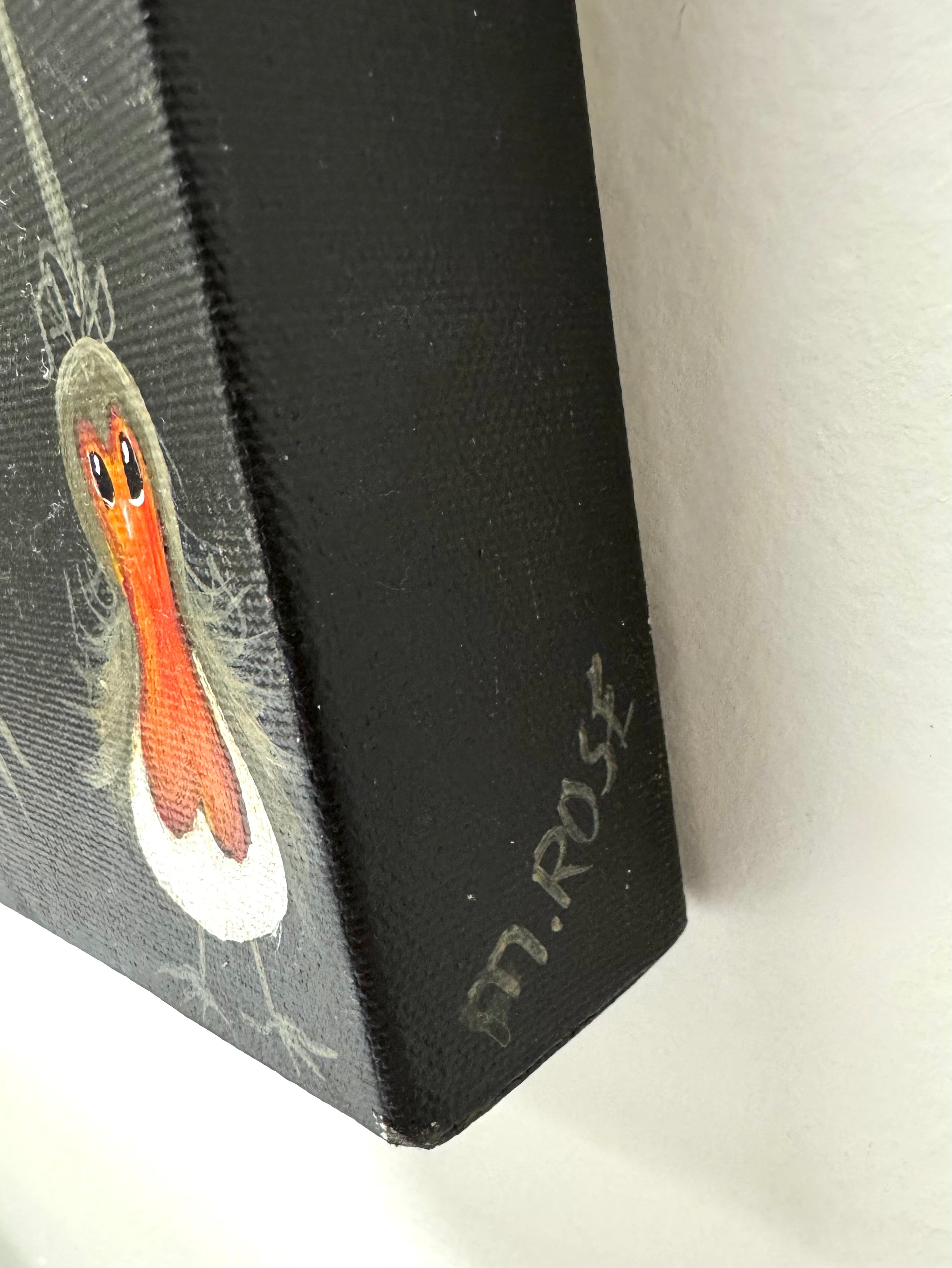 Crazy Bird and Chick Canvas Art