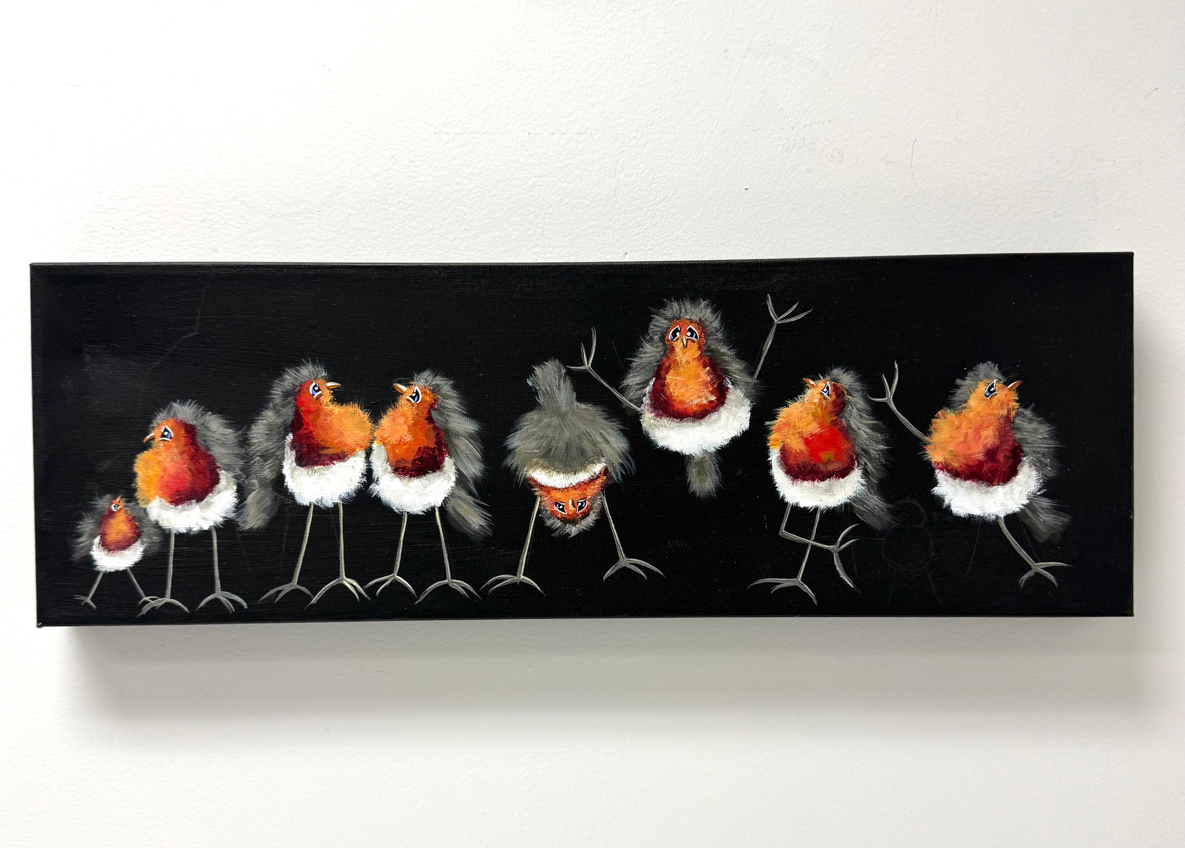 Crazy Birds Canvas Art