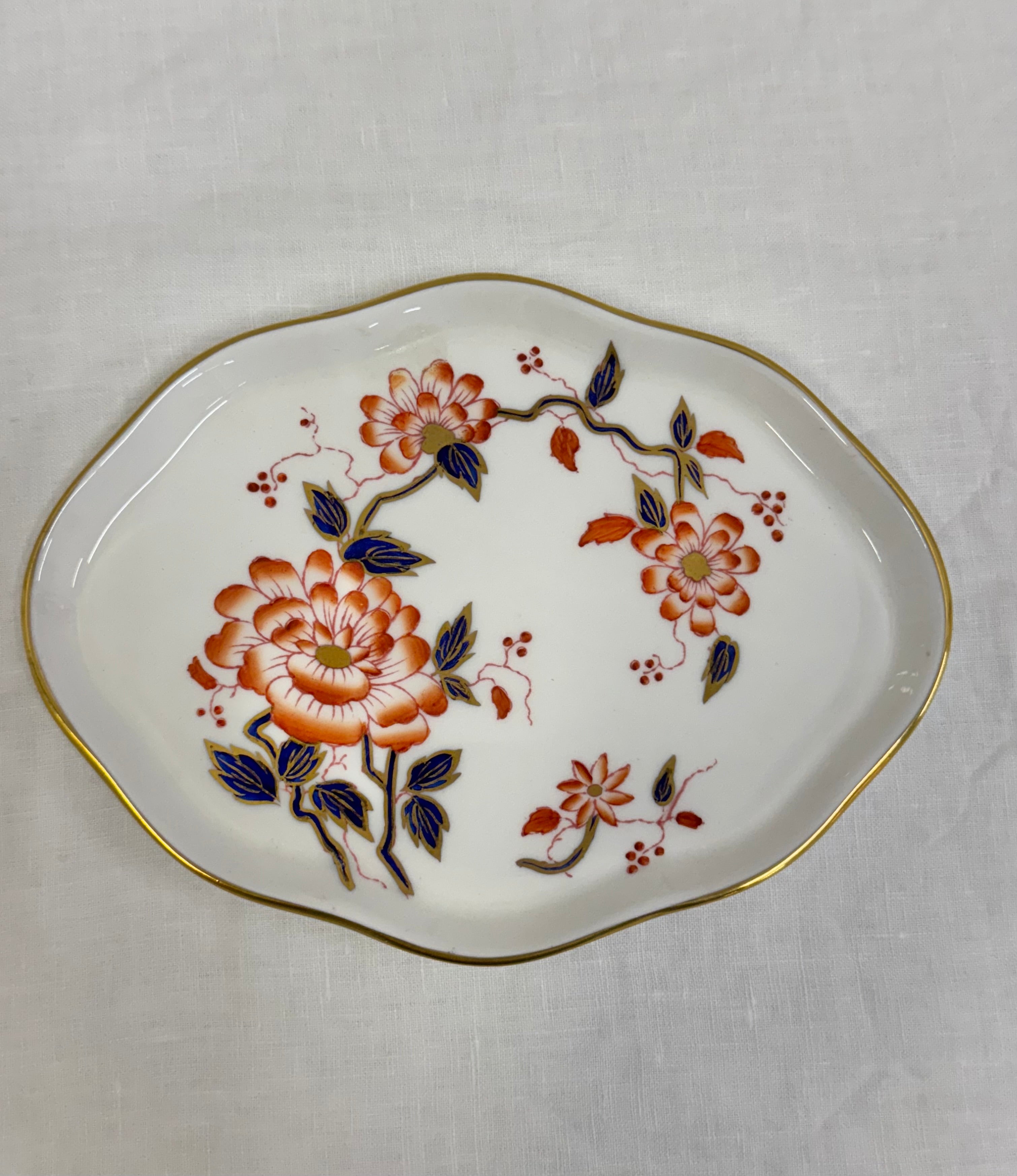 CROWN STAFFORDSHIRE 'Imari Coral' Miniature Tea Set