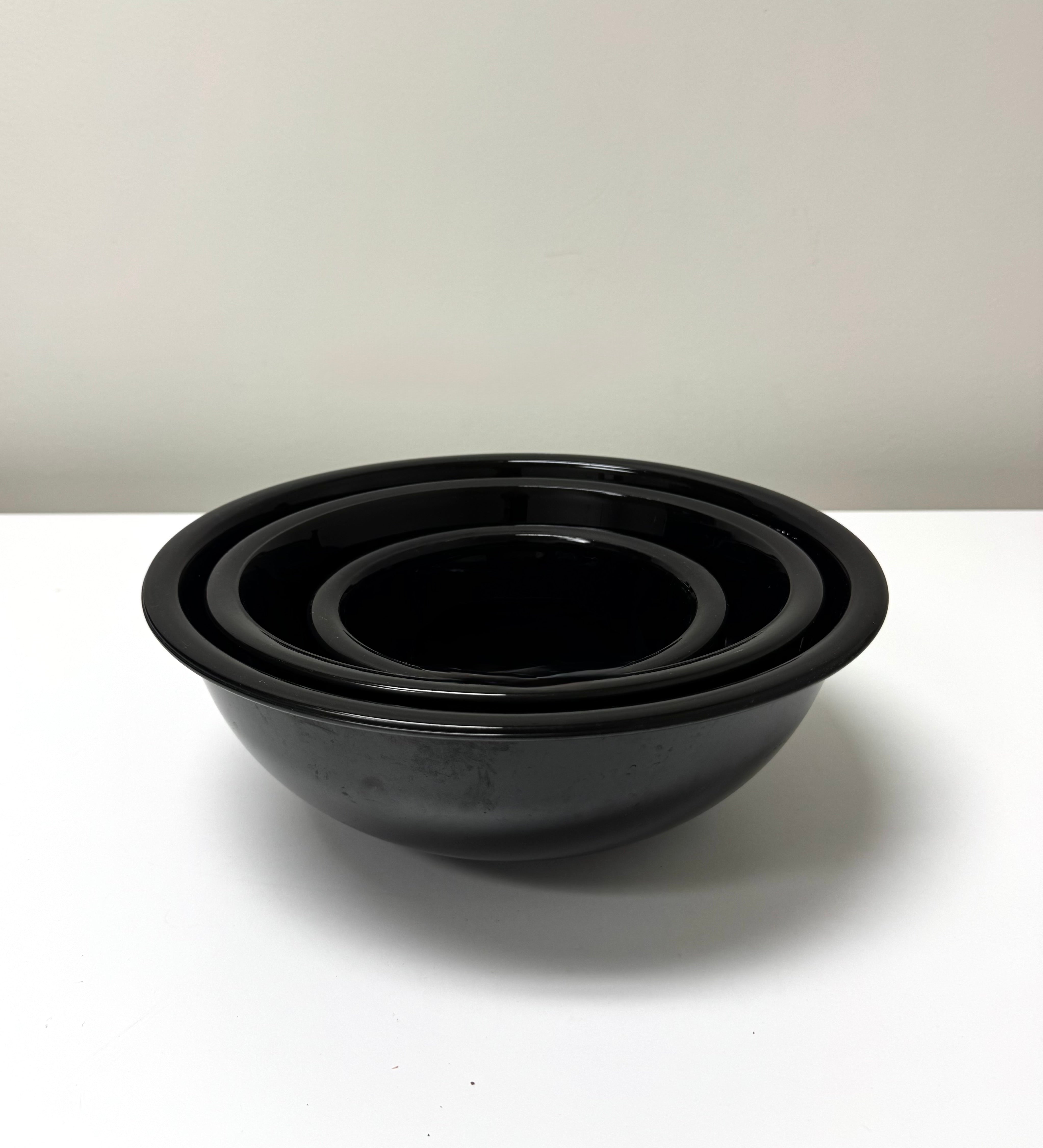 Vintage PYREX Black Mixing Bowls Set of 3