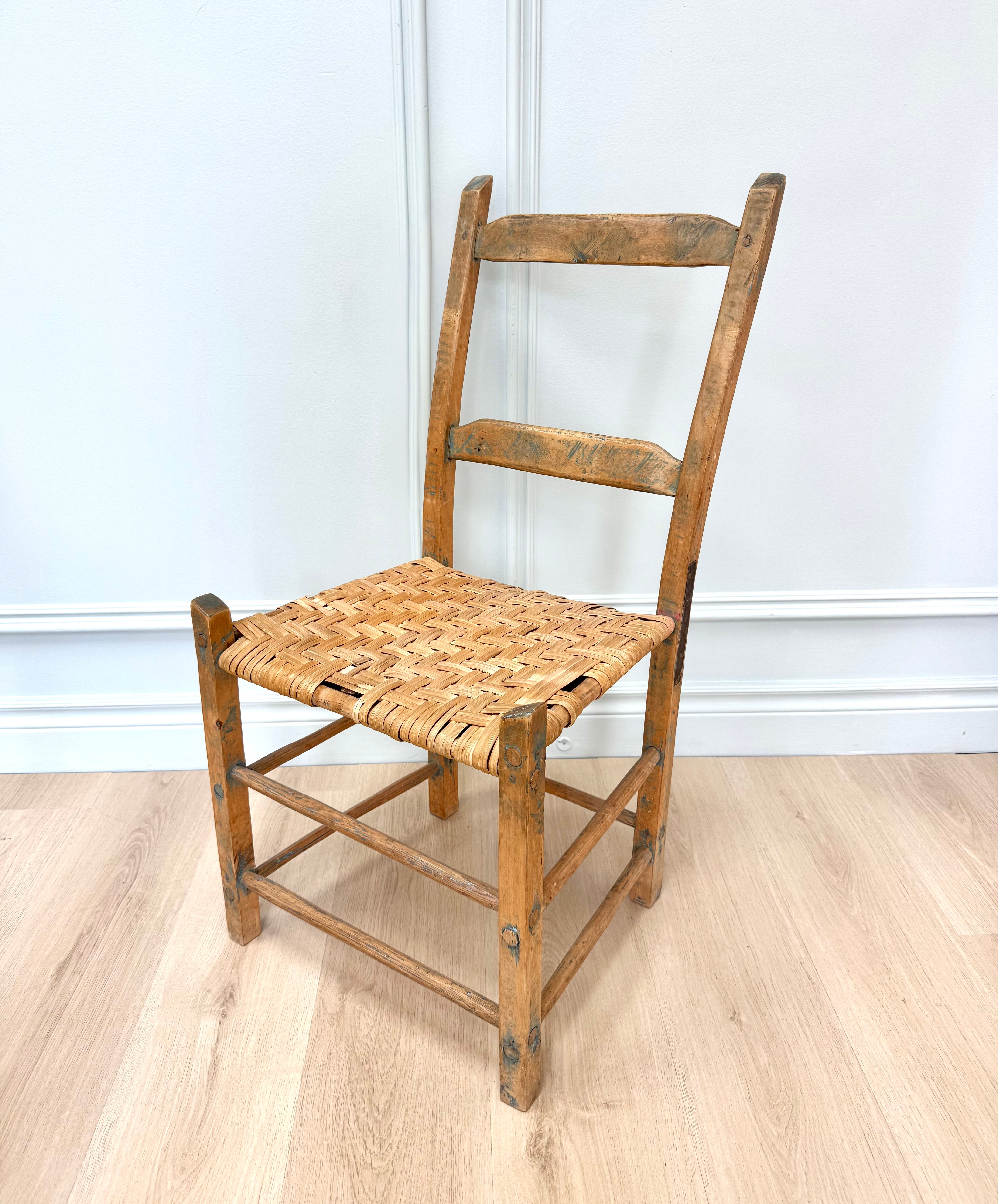 Vintage Farmhouse Ladderback Chair