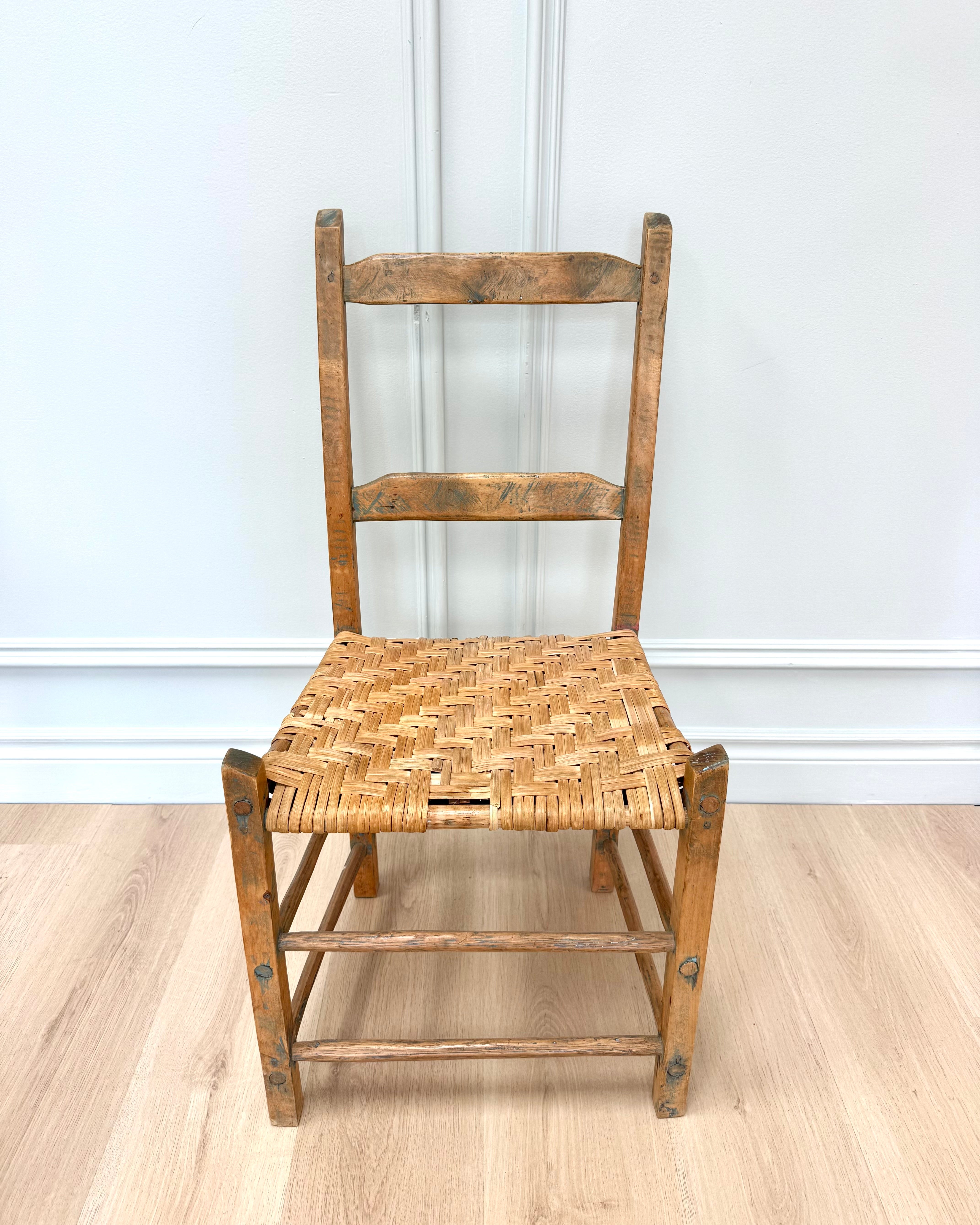 Vintage Farmhouse Ladderback Chair